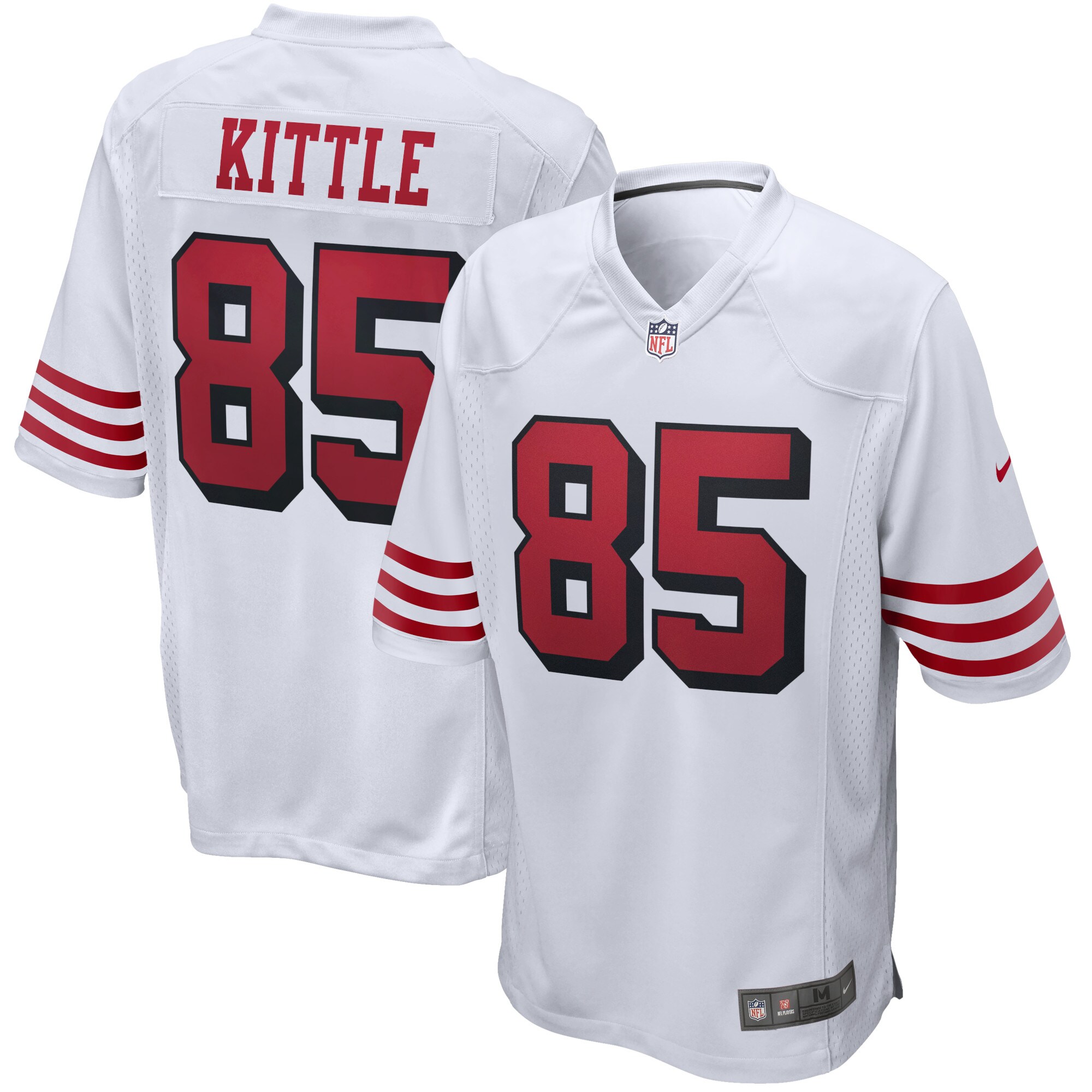 Men's San Francisco 49ers George Kittle White Alternate Game Jersey Js3925