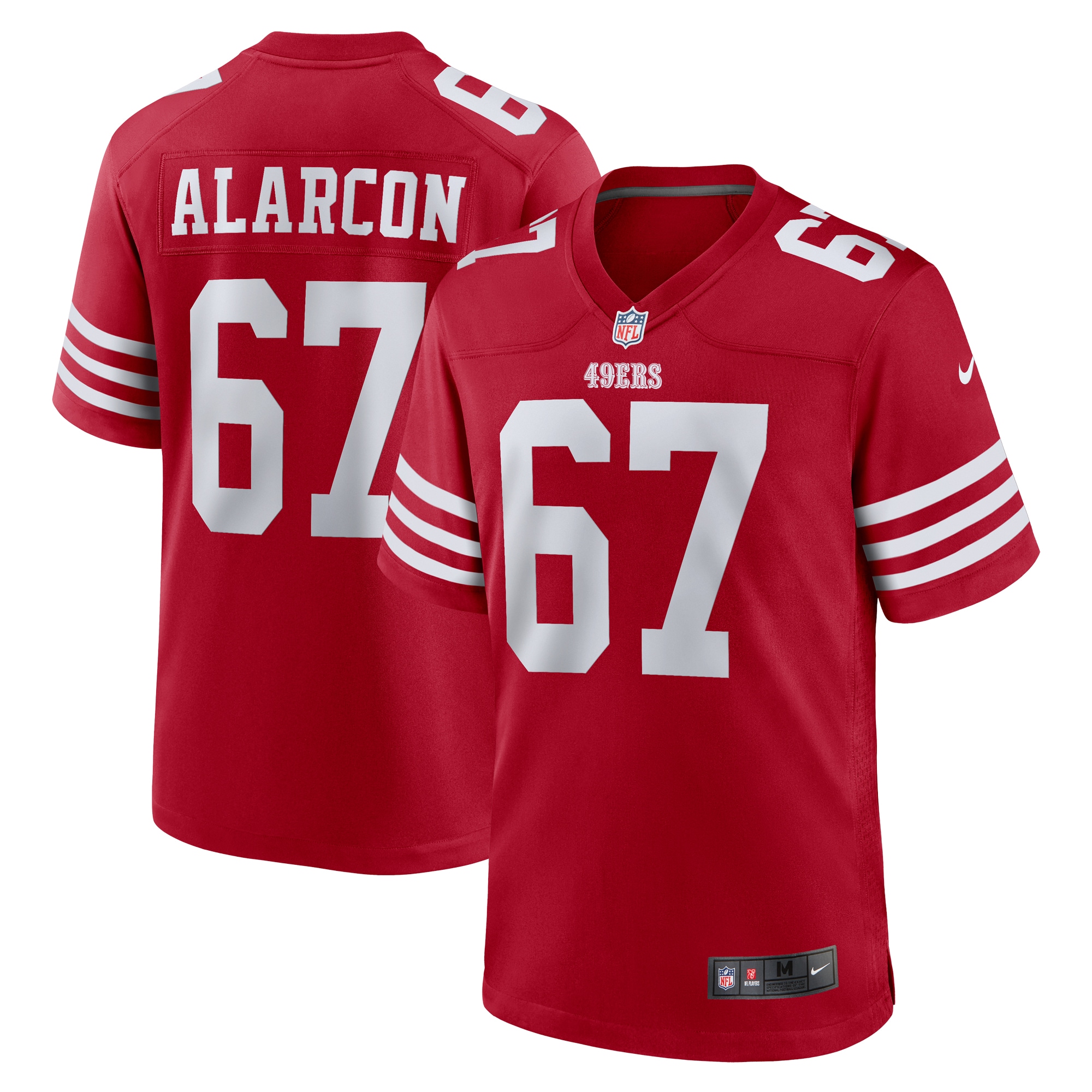 Men's San Francisco 49ers Isaac Alarcon Scarlet Team Game Jersey Js2496
