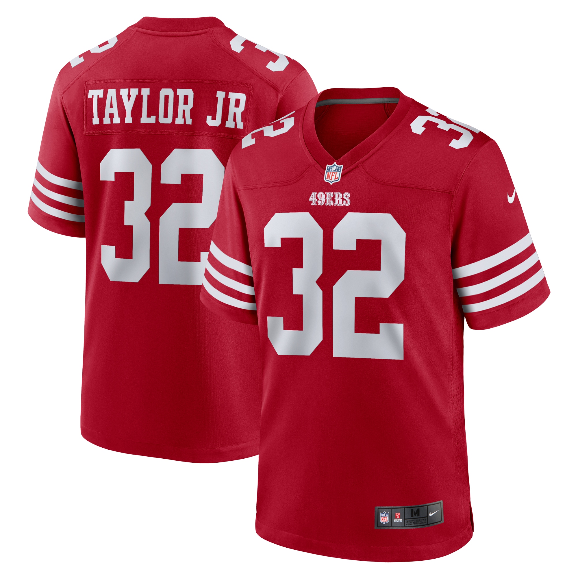 Men's San Francisco 49ers Patrick Taylor Jr. Scarlet Team Game Jersey Js5206