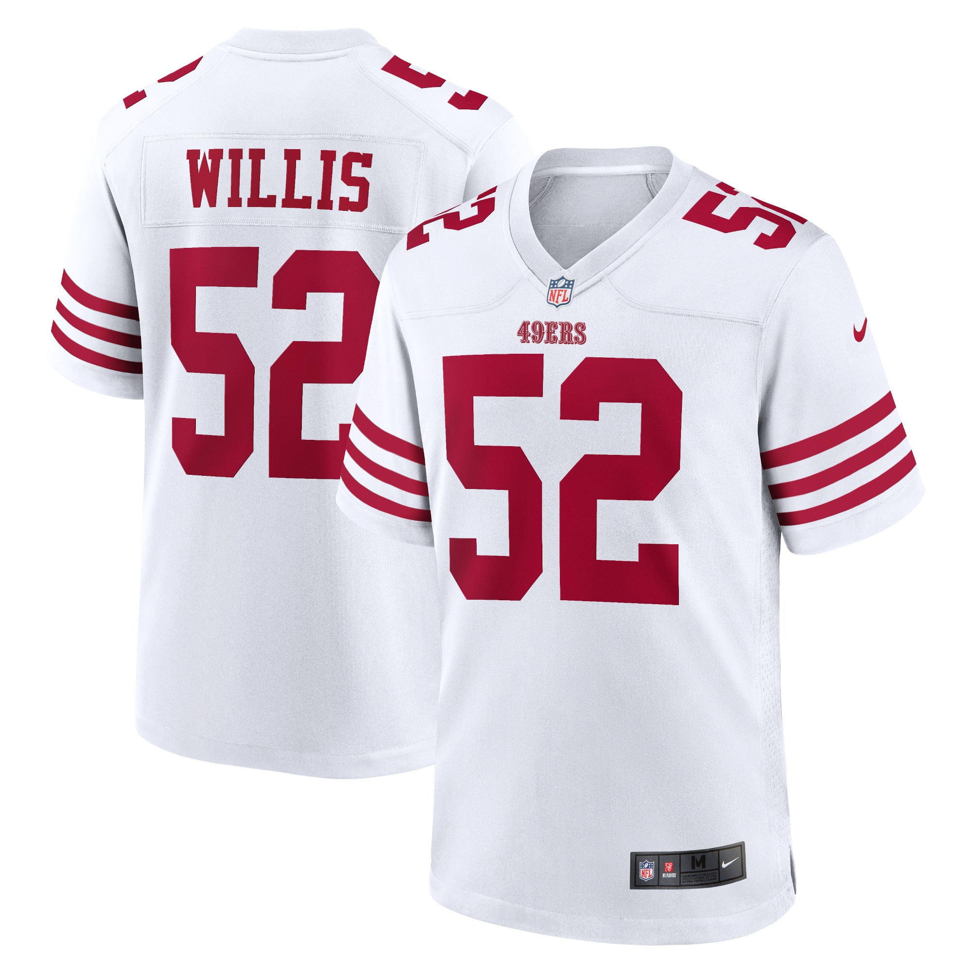 Men's San Francisco 49ers Patrick Willis White Retired Player Game Jersey Js7526