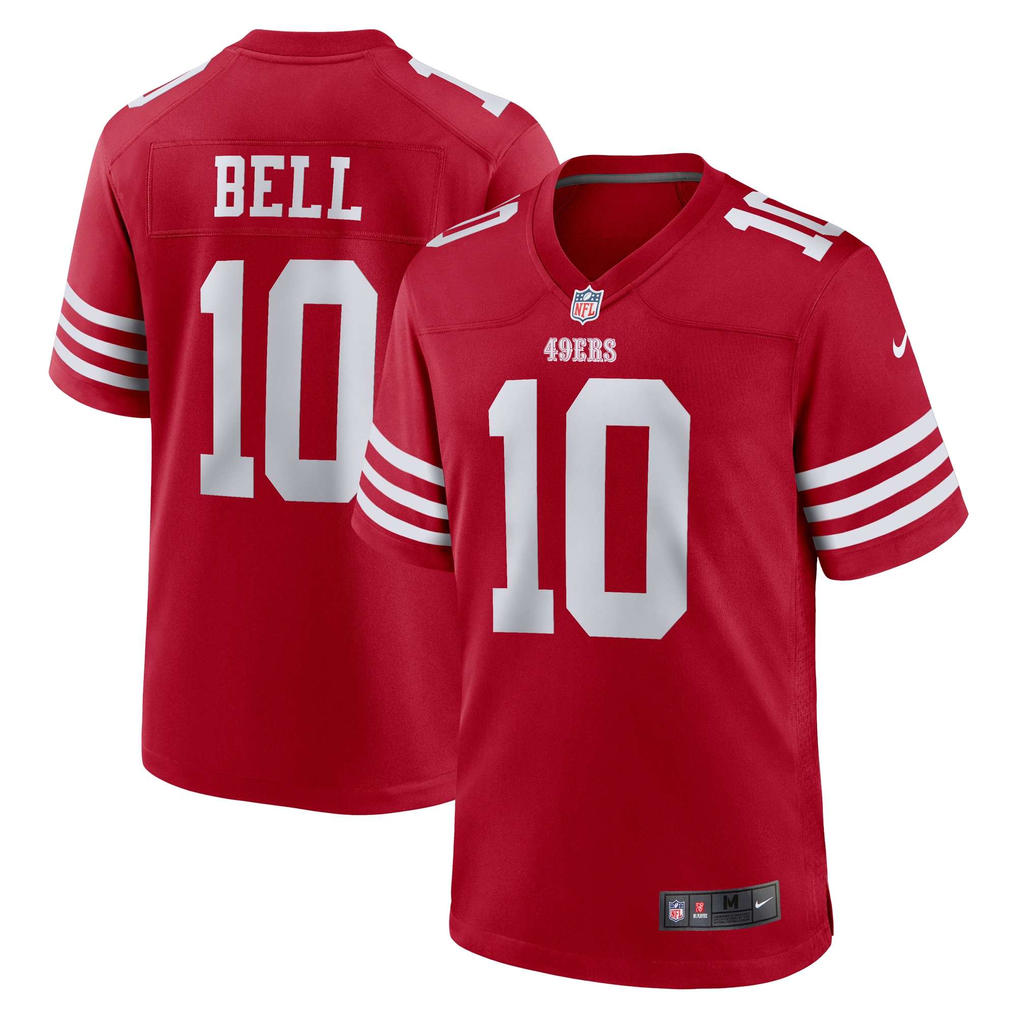 Men's San Francisco 49ers Ronnie Bell Scarlet Team Game Jersey Js7726