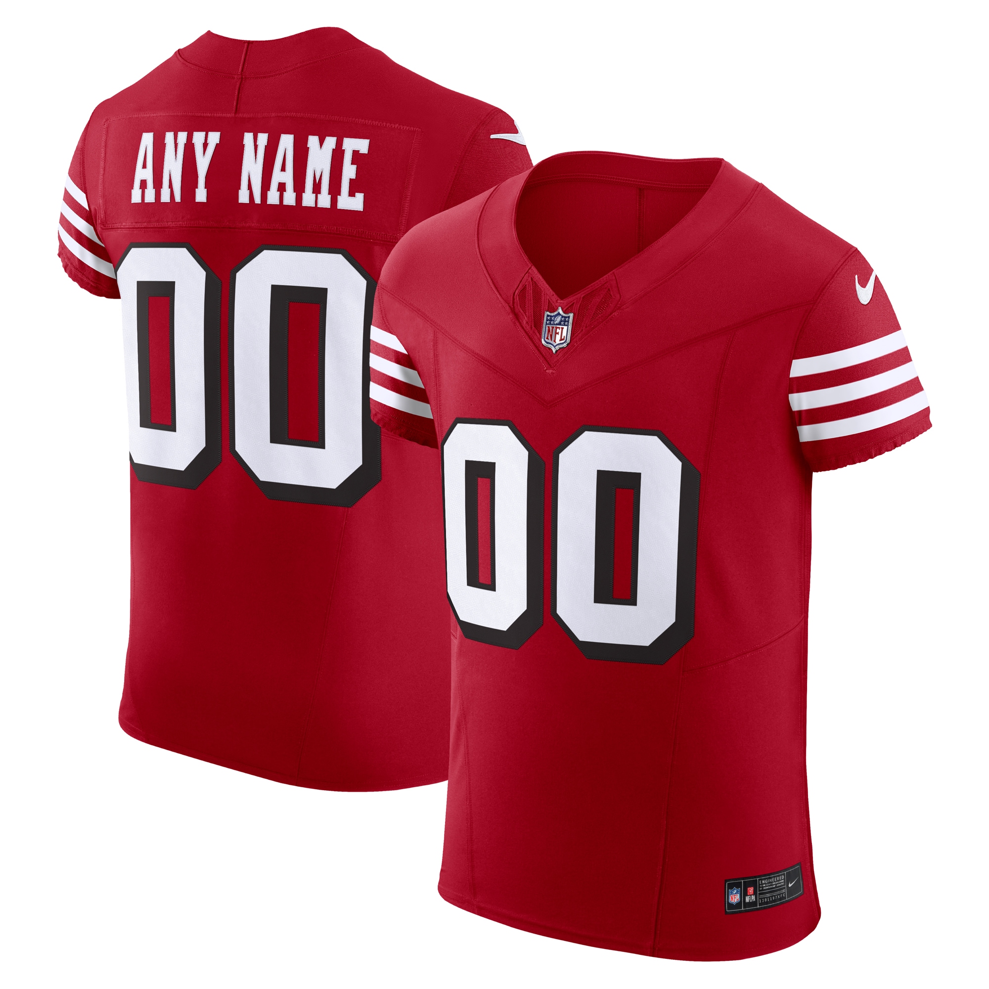 Men's San Francisco 49ers Scarlet Alternate Vapor F.u.s.e. Elite Custom Jersey Js4118