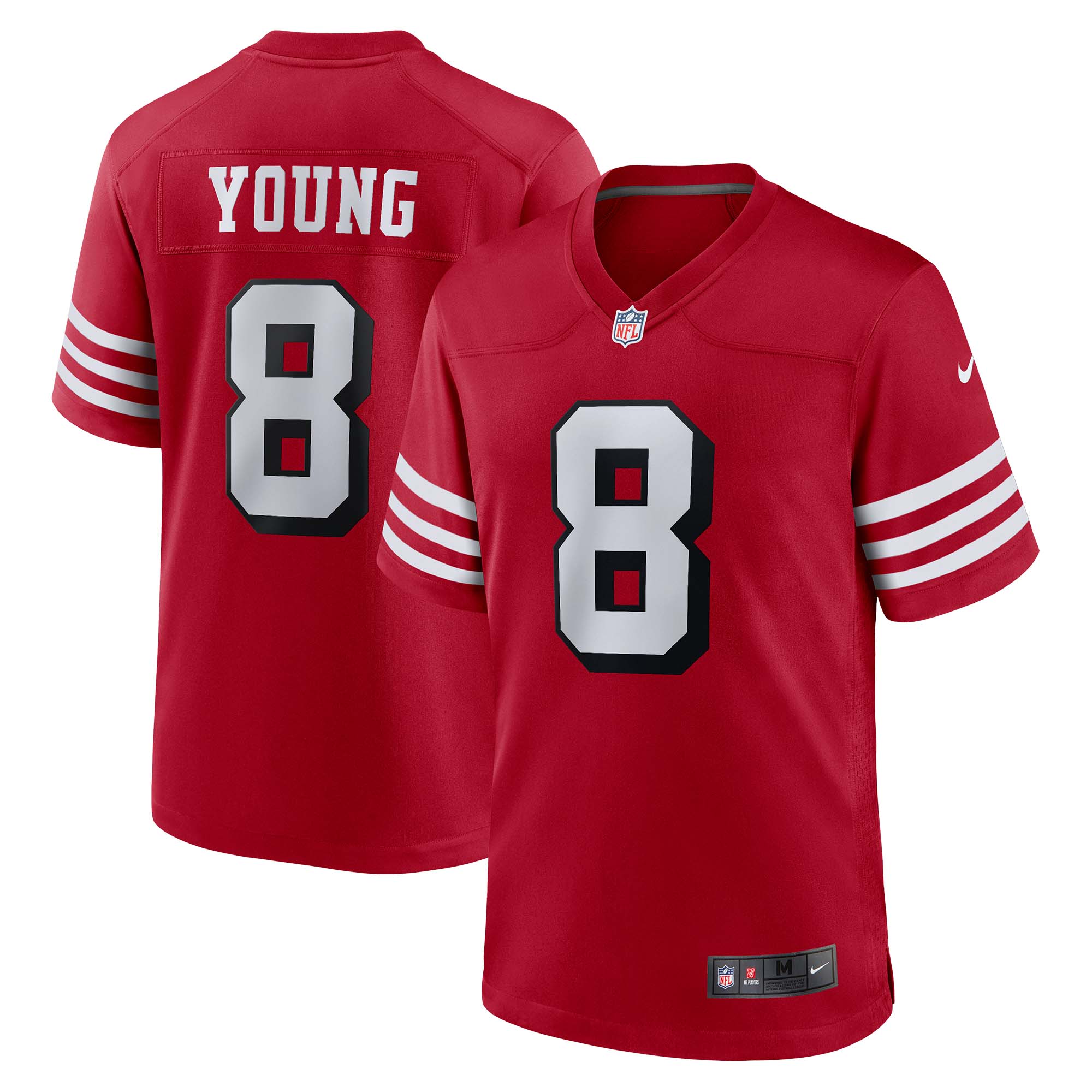 Men's San Francisco 49ers Steve Young Scarlet Retired Alternate Game Jersey Js9242