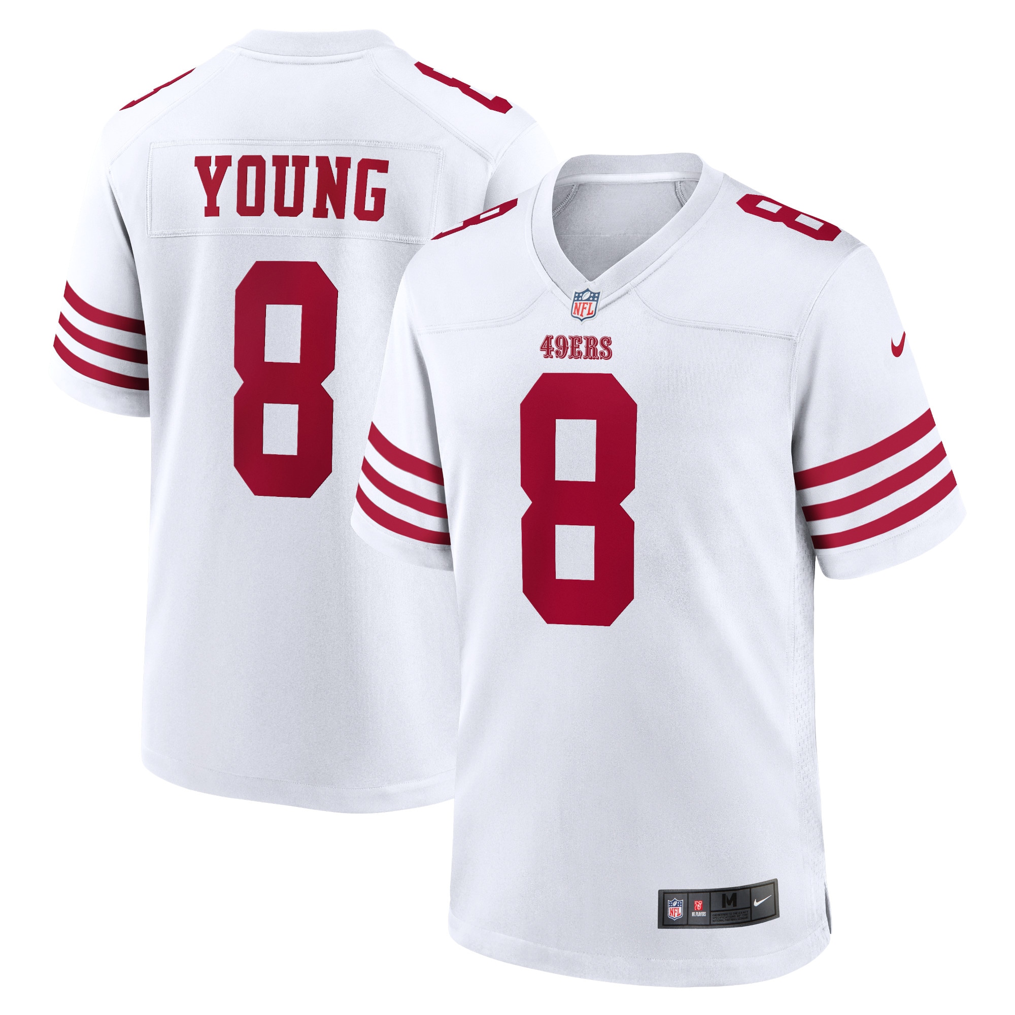 Men's San Francisco 49ers Steve Young White Retired Player Game Jersey Js4378