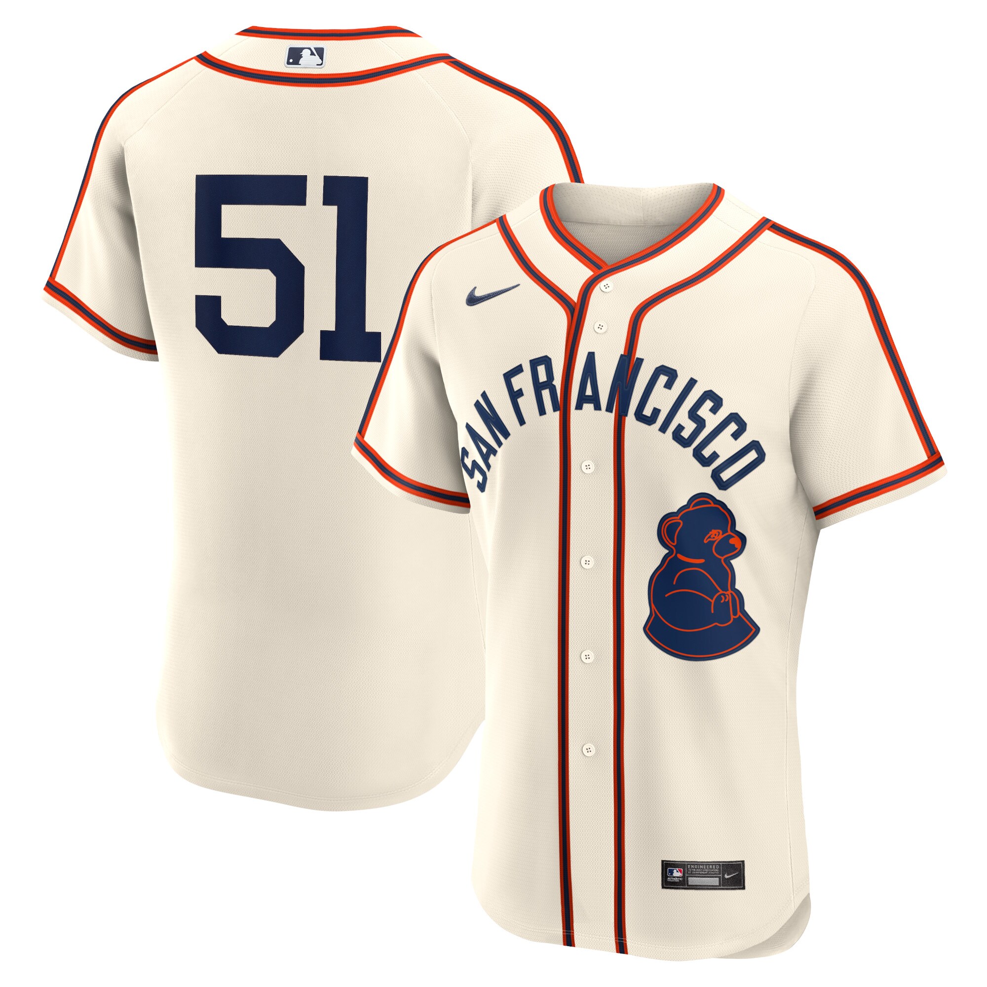 Men's San Francisco Giants Jung Hoo Lee Cream 2024 Rickwood Classic Player Jersey