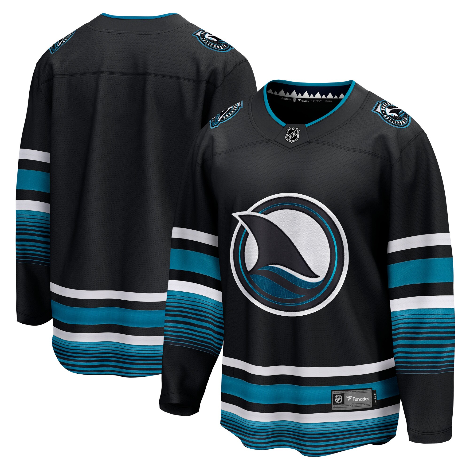 Men's San Jose Sharks Black Alternate Premier Breakaway Jersey