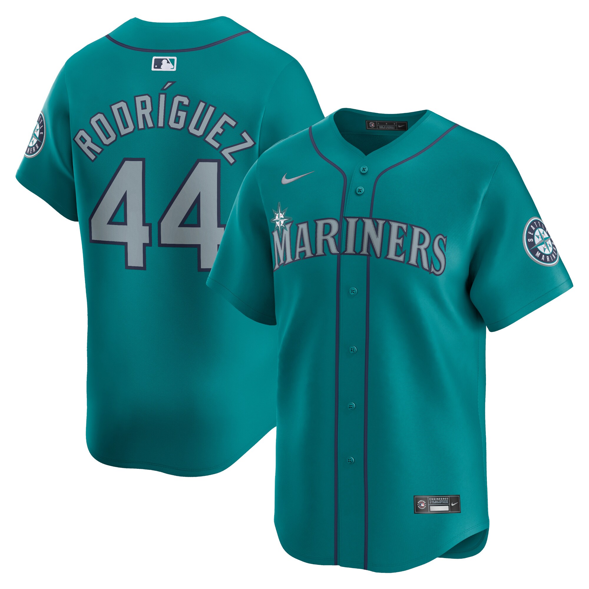 Men's Seattle Mariners Julio Rodr?guez Aqua Alternate Limited Player Jersey