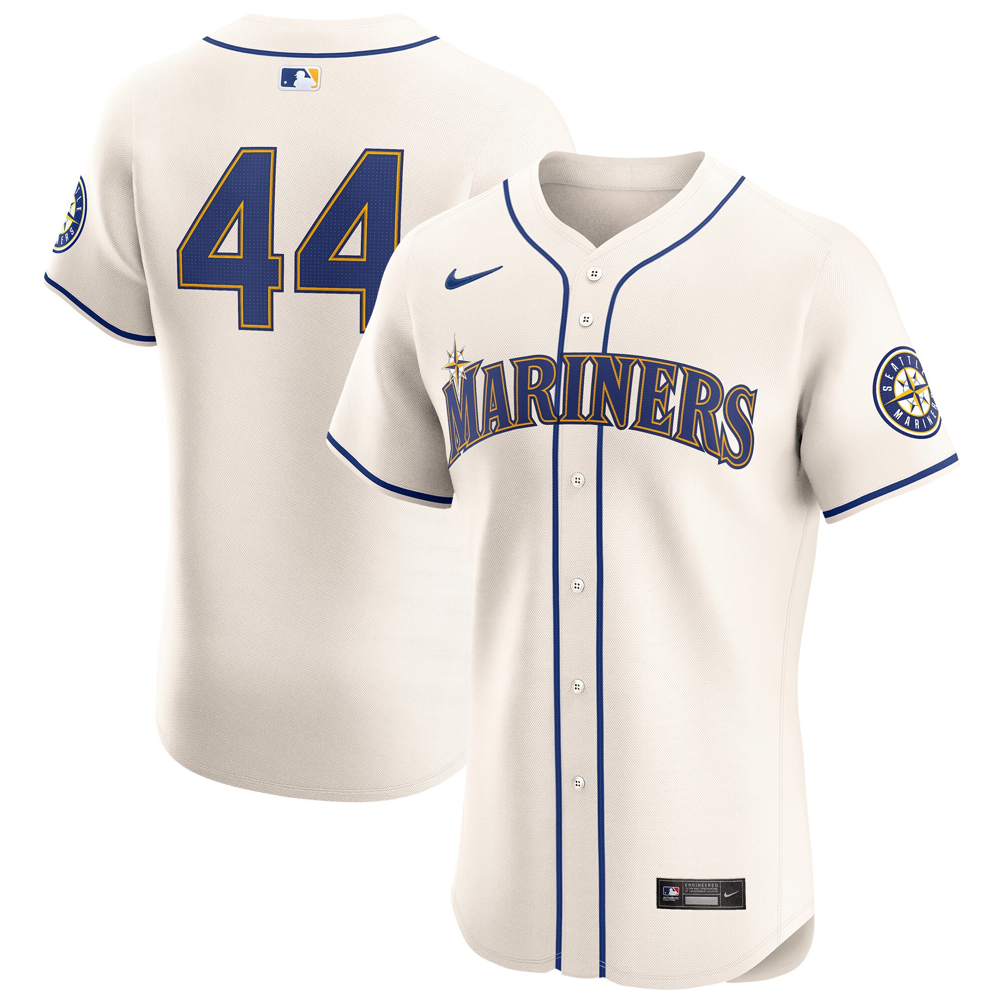Men's Seattle Mariners Julio Rodr?guez Cream Alternate Elite Player Jersey