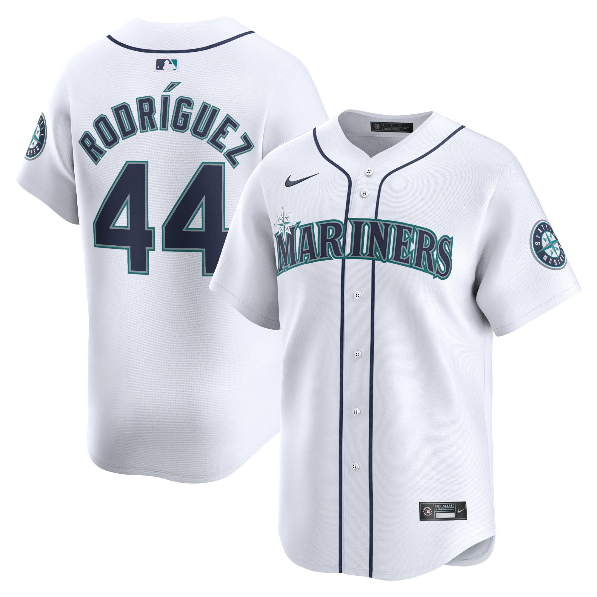 Men's Seattle Mariners Julio Rodr?guez White Home Limited Player Jersey
