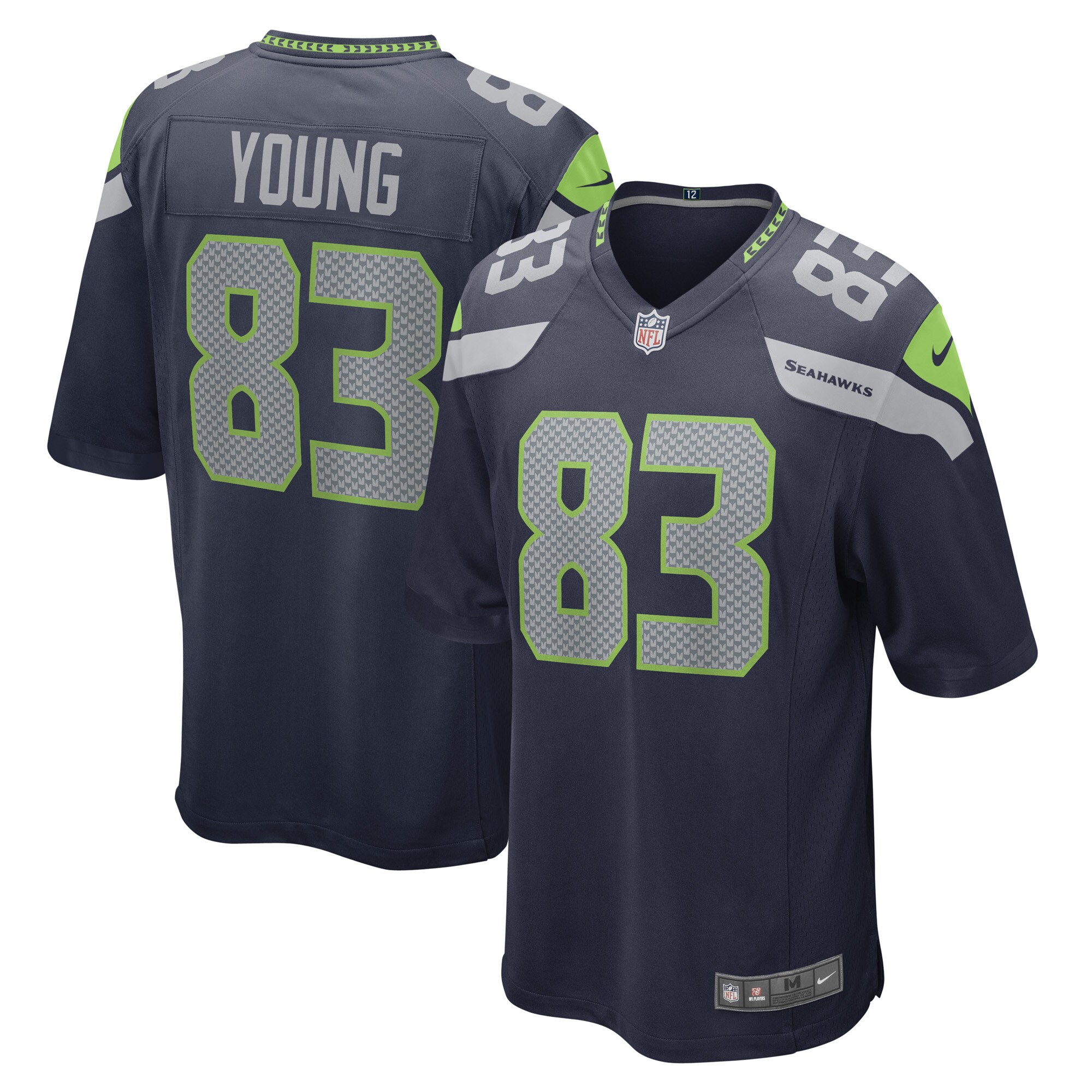 Men's Seattle Seahawks Dareke Young College Navy Game Player Jersey Js5223
