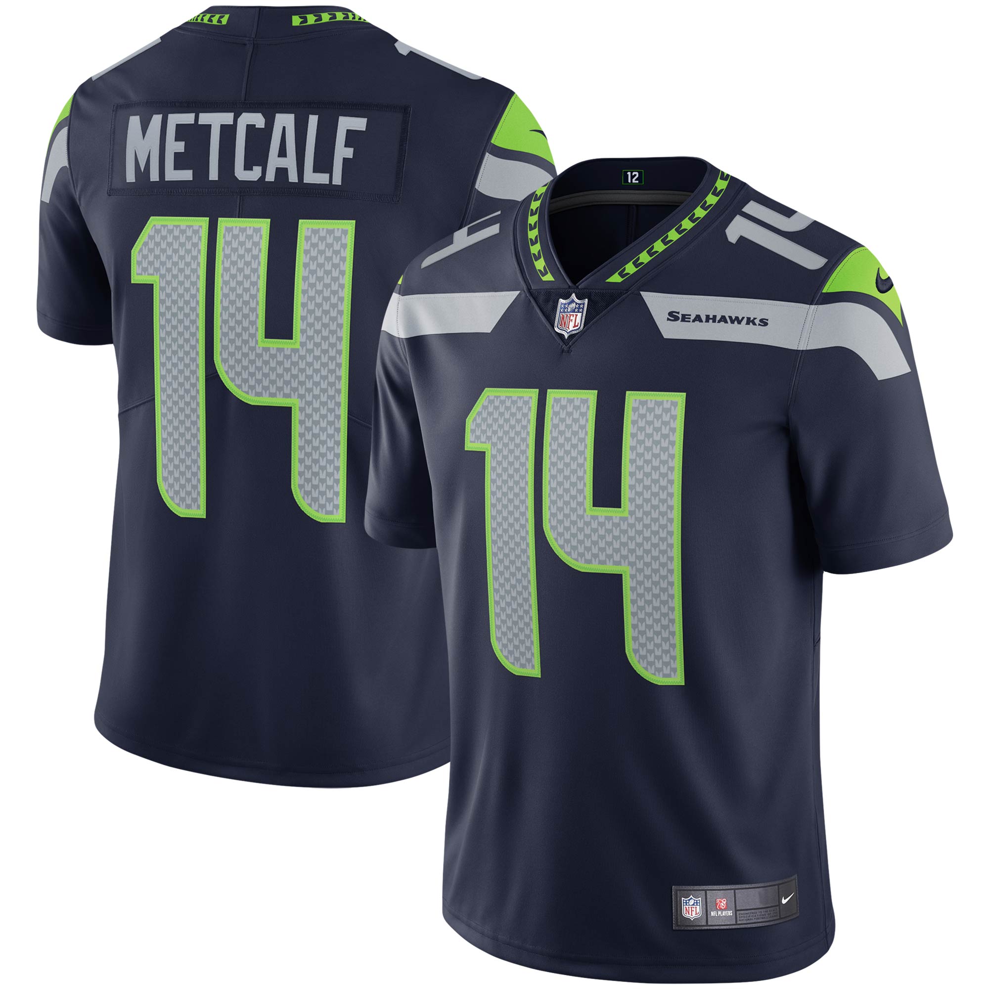 Men's Seattle Seahawks Dk Metcalf College Navy Vapor Limited Jersey Js5451