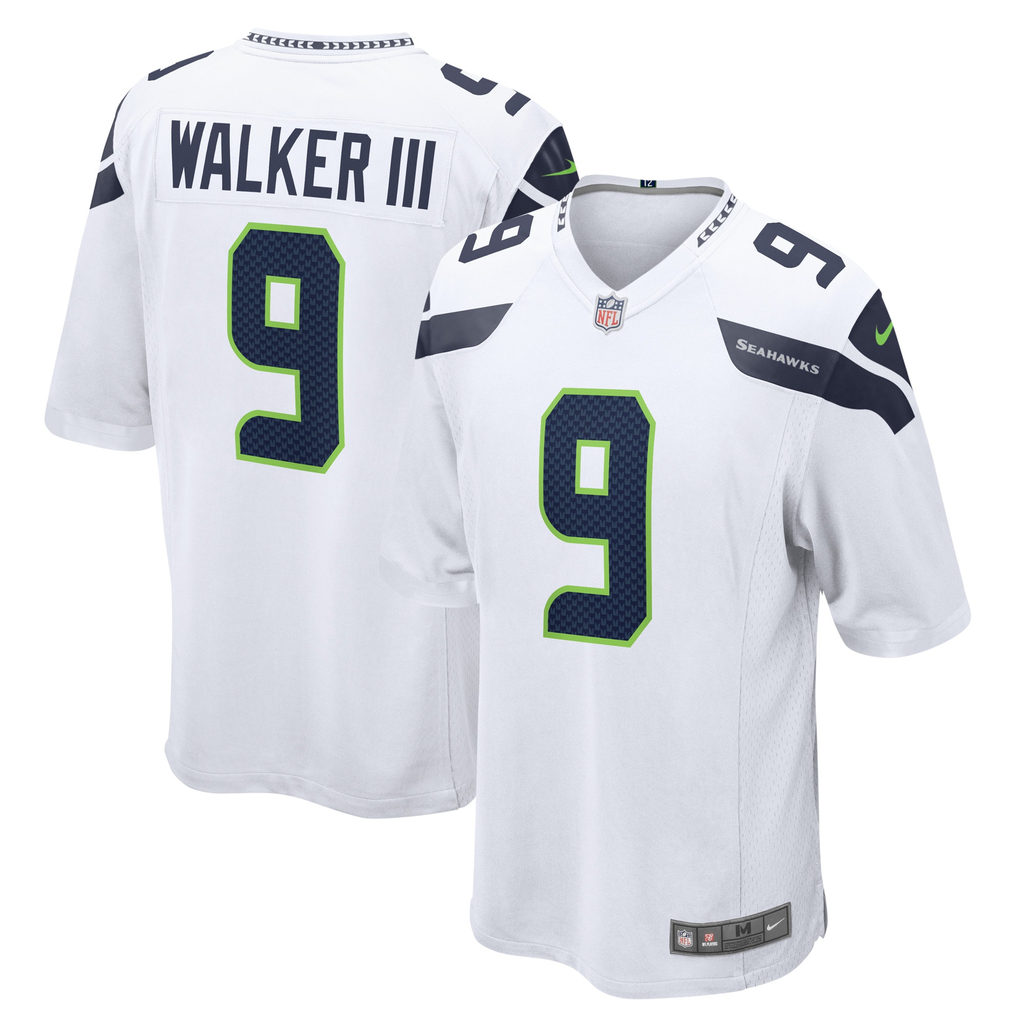 Men's Seattle Seahawks Kenneth Walker Iii White Away Game Player Jersey Js5612