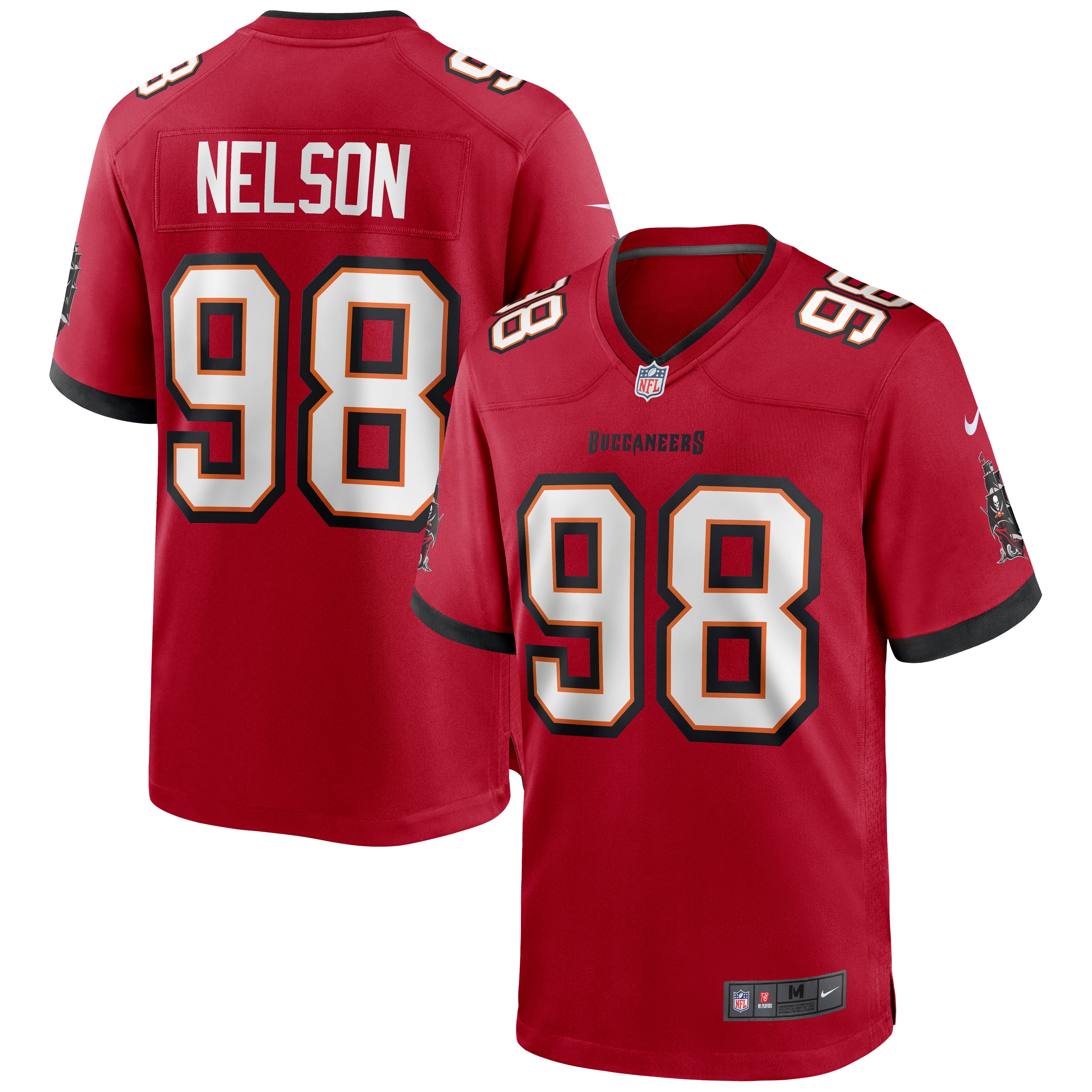 Men's Tampa Bay Buccaneers Anthony Nelson Red Game Jersey Js9733