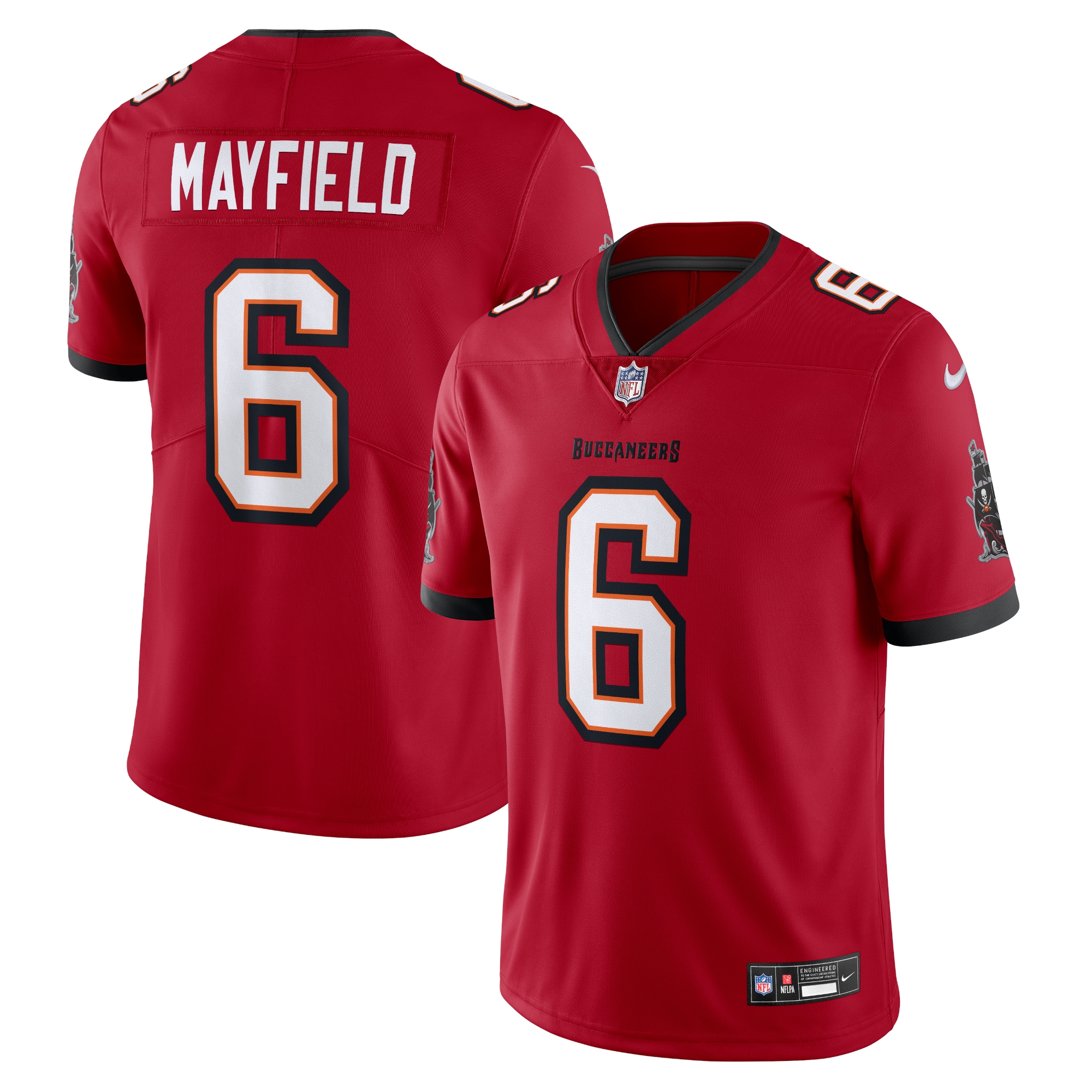 Men's Tampa Bay Buccaneers Baker Mayfield Red Vapor Untouchable Limited Jersey Js6347