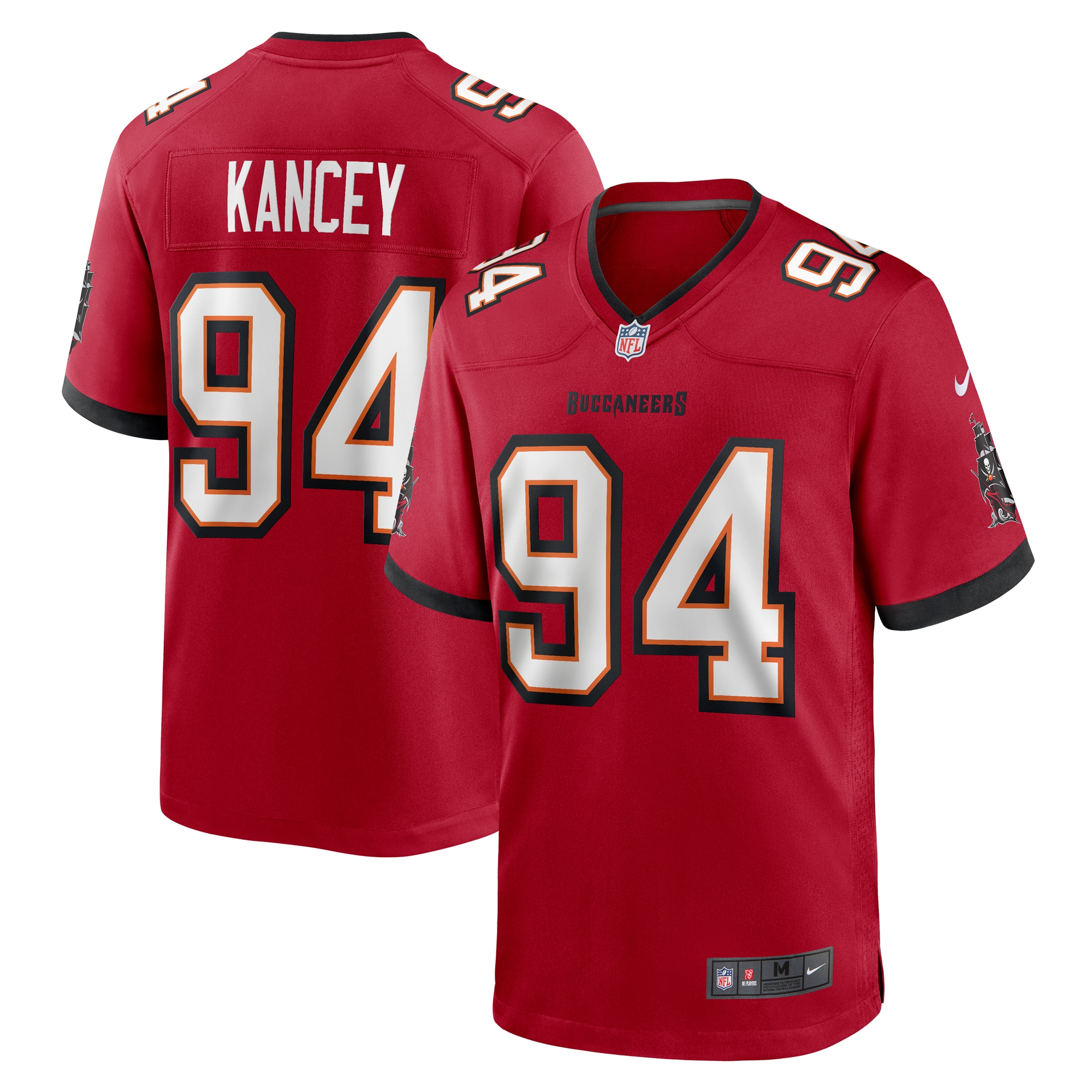 Men's Tampa Bay Buccaneers Calijah Kancey Red Game Jersey Js4828