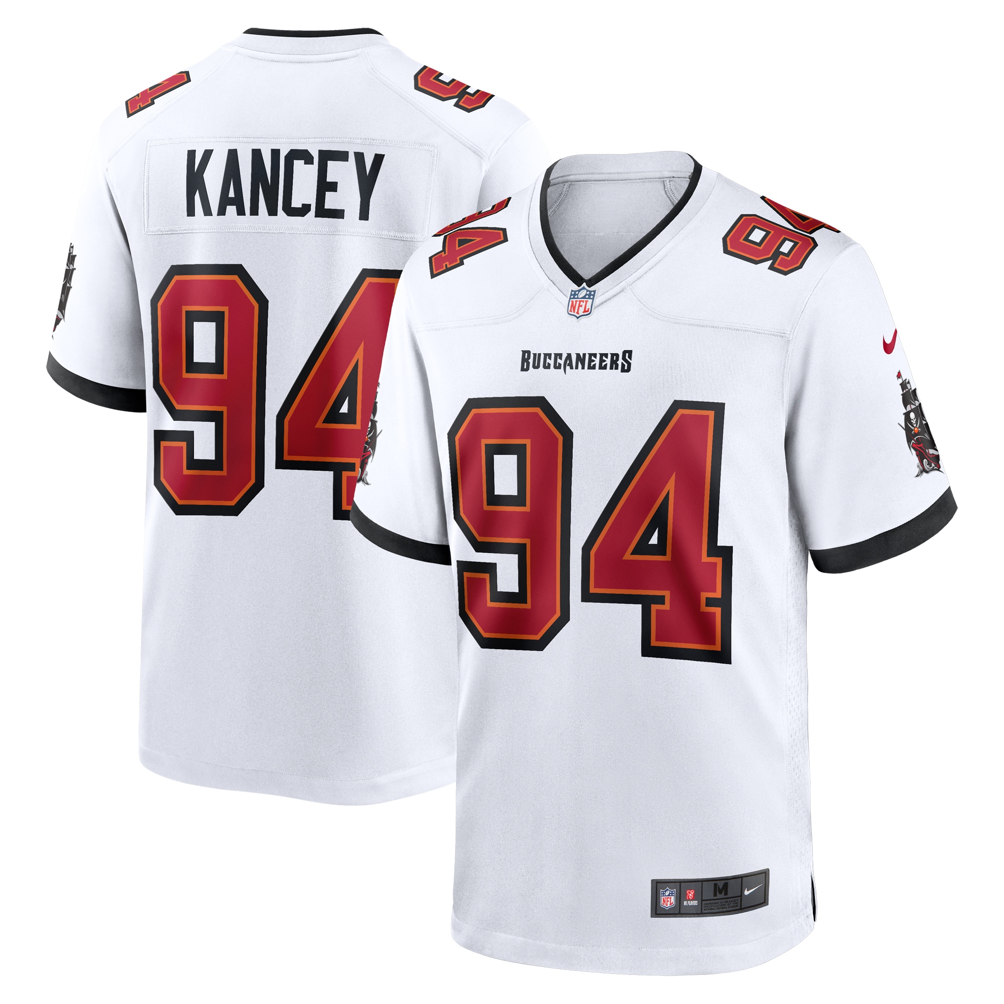 Men's Tampa Bay Buccaneers Calijah Kancey White Game Jersey Js9315