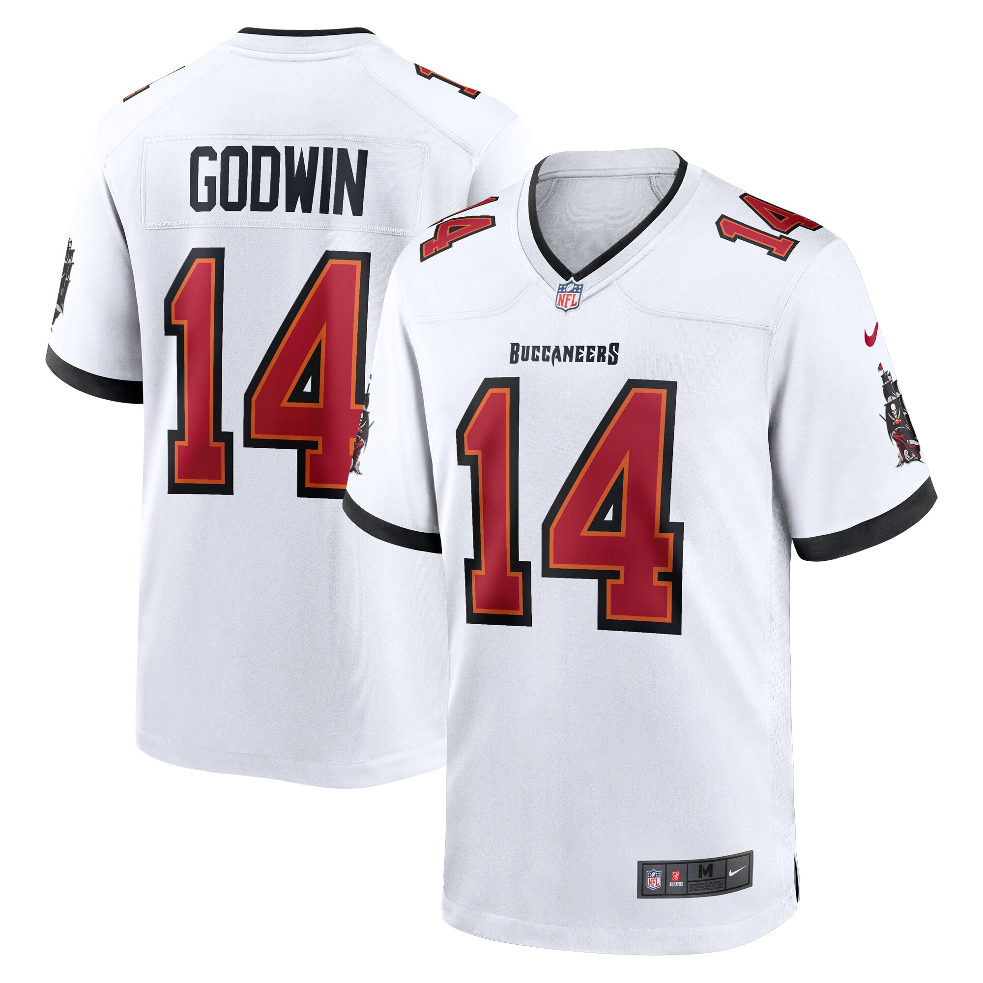 Men's Tampa Bay Buccaneers Chris Godwin White White Game Jersey Js5813