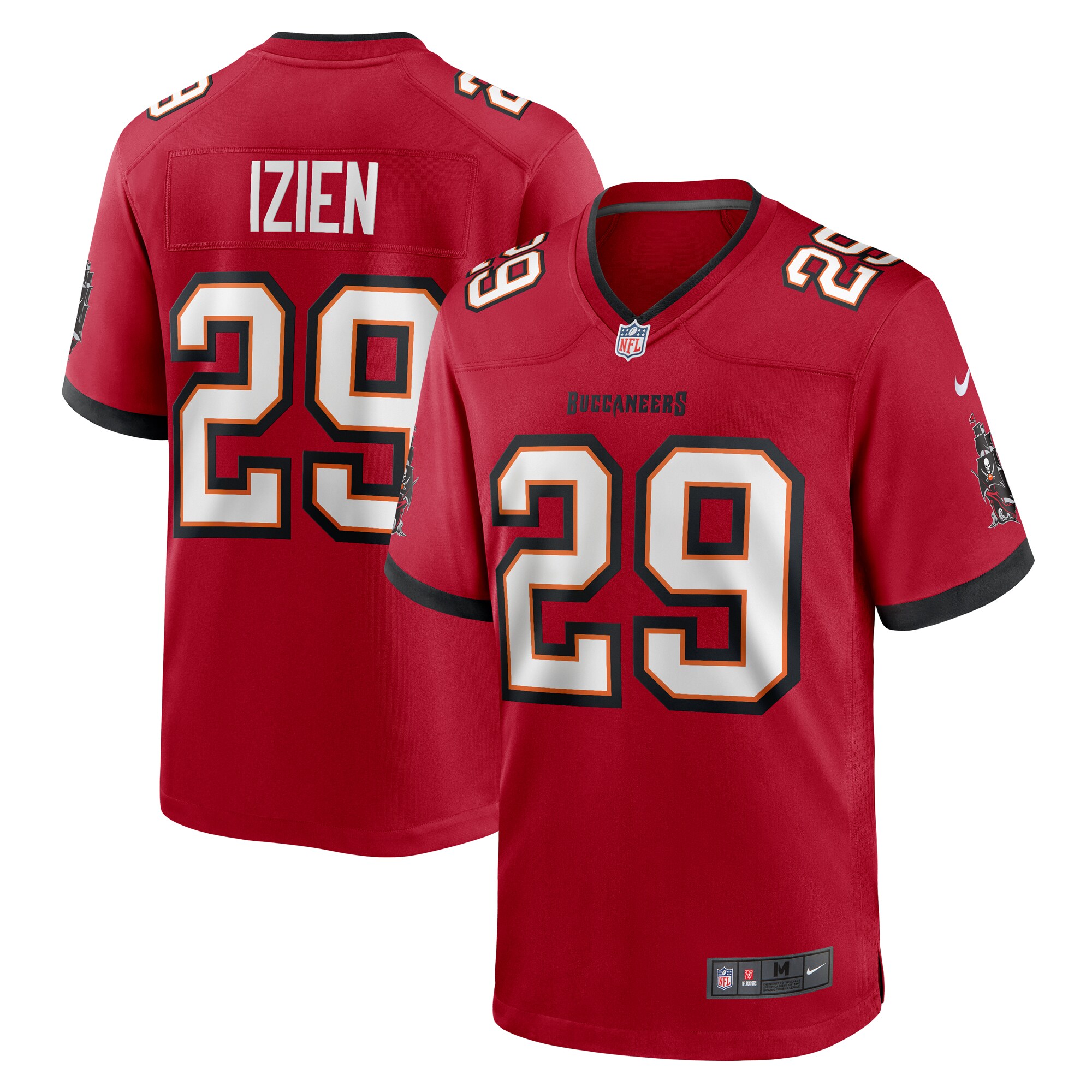 Men's Tampa Bay Buccaneers Christian Izien Red Game Jersey Js5767