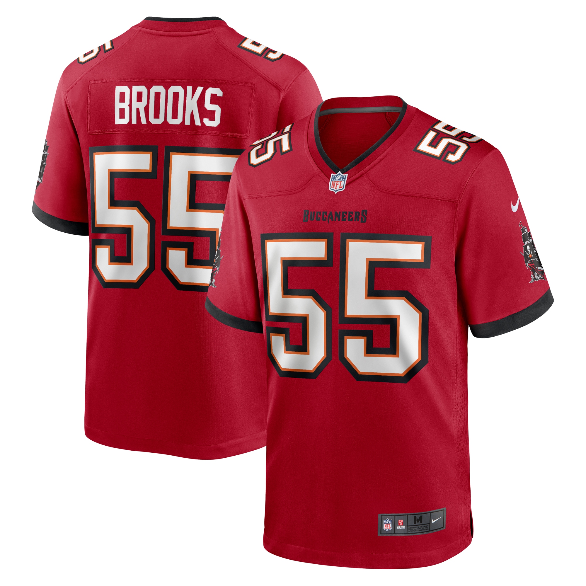 Men's Tampa Bay Buccaneers Derrick Brooks Red Retired Player Game Jersey Js9260