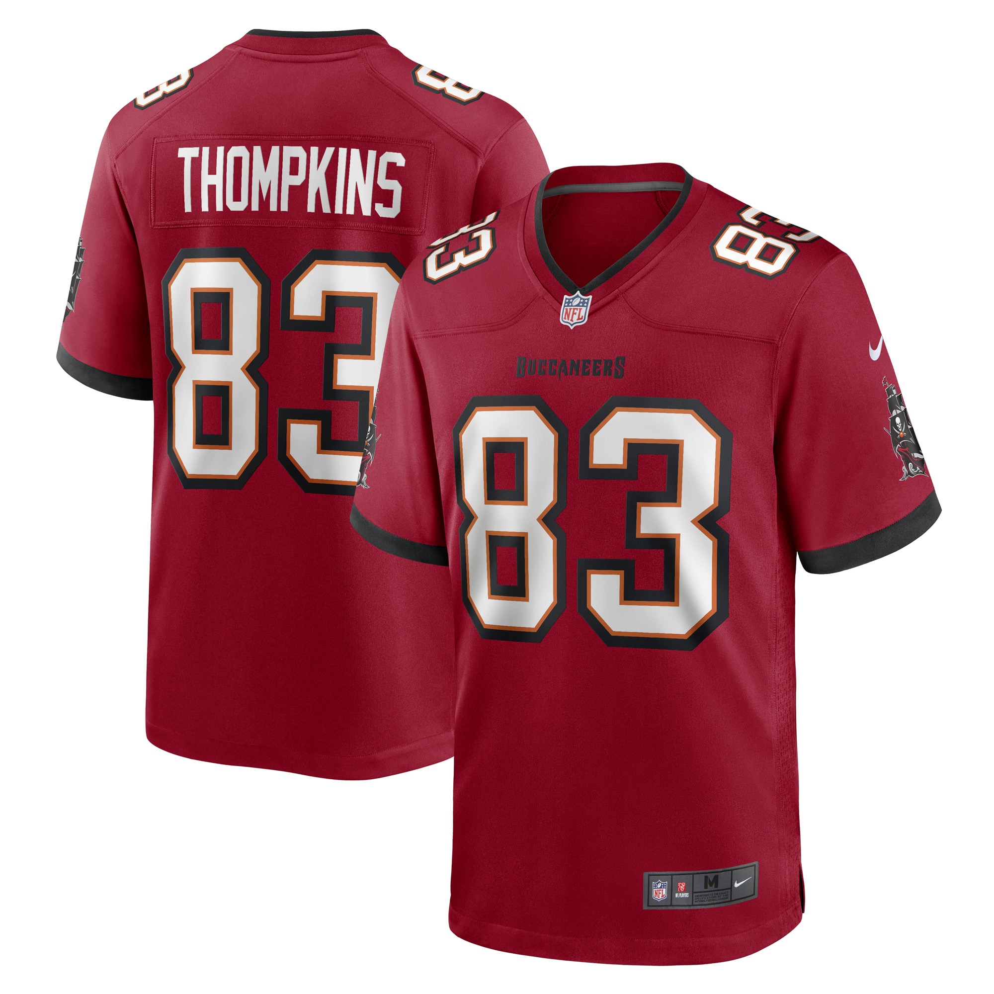 Men's Tampa Bay Buccaneers Deven Thompkins Red Game Player Jersey Js4810