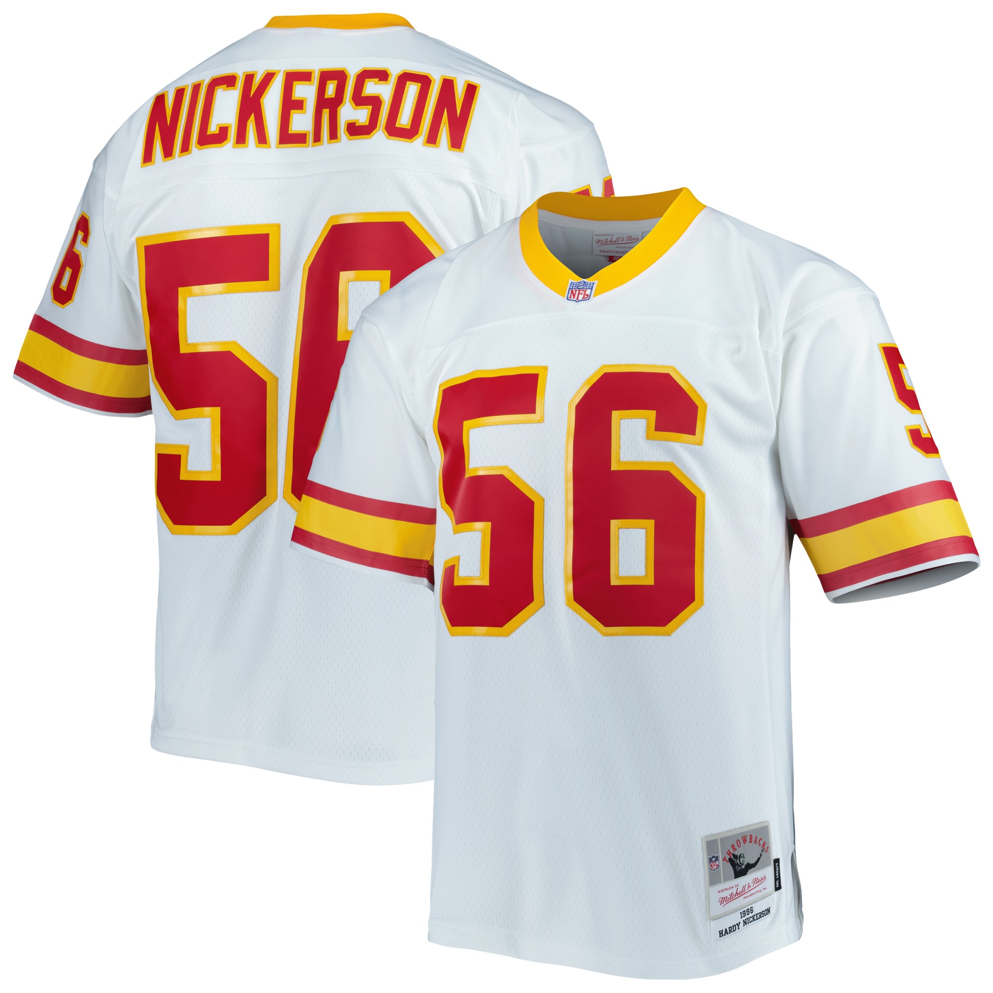 Men's Tampa Bay Buccaneers Hardy Nickerson Mitchell & Ness White Legacy Jersey Js8559