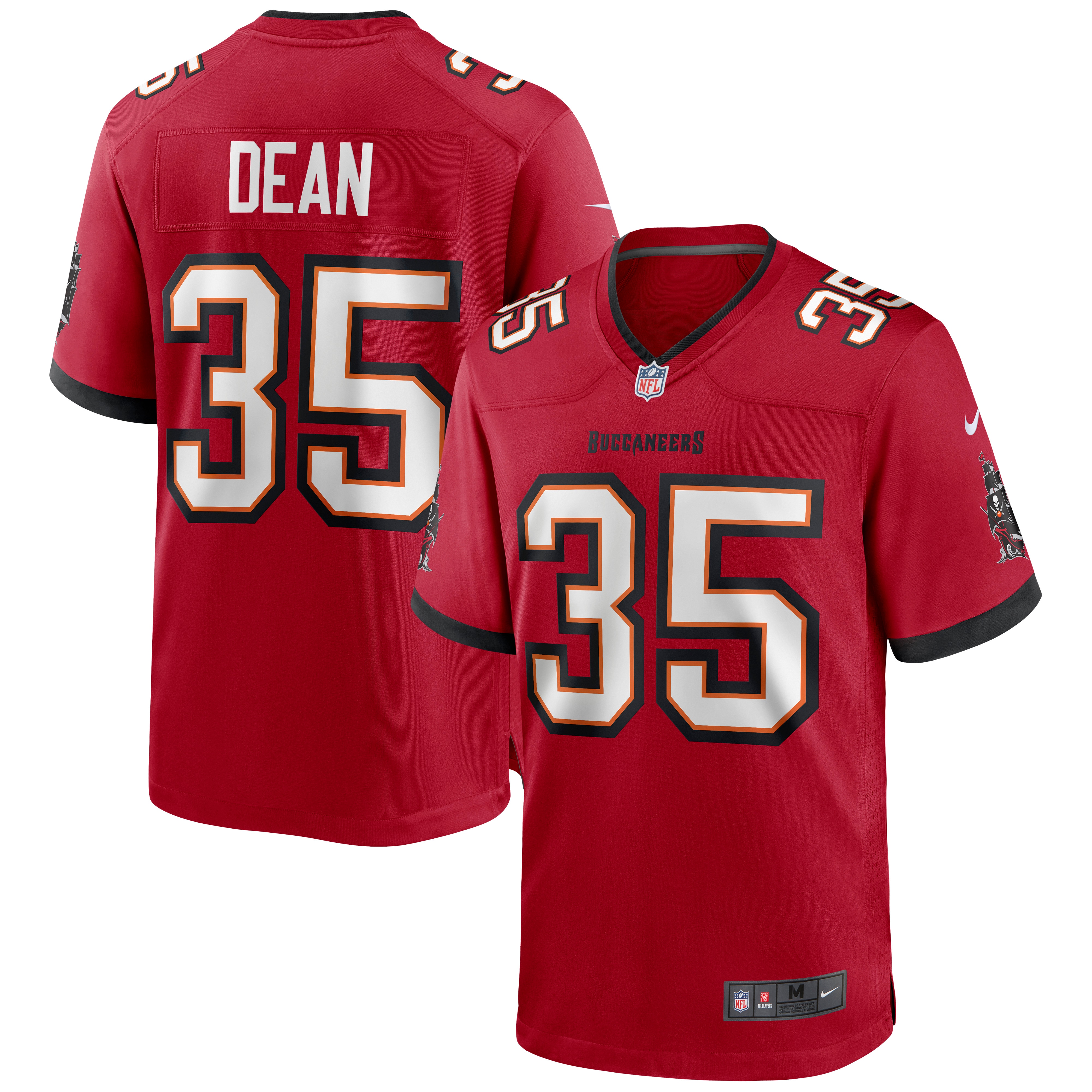 Men's Tampa Bay Buccaneers Jamel Dean Red Game Jersey Js2368