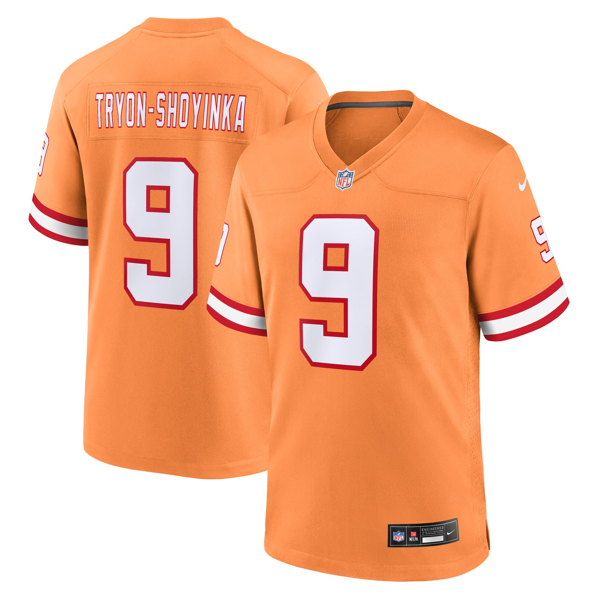 Men's Tampa Bay Buccaneers Joe Tryon-shoyinka Orange Throwback Game Jersey Js8305