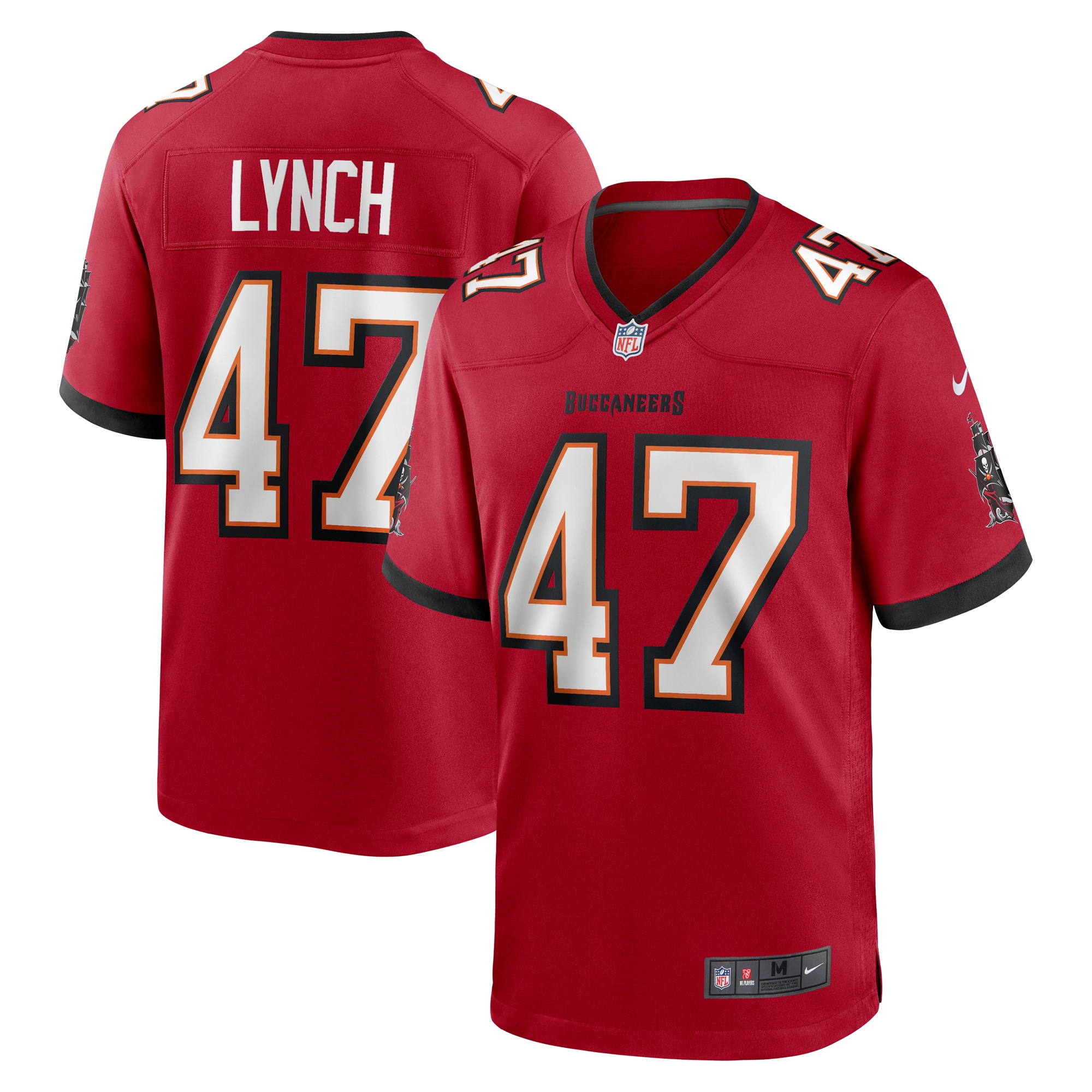 Men's Tampa Bay Buccaneers John Lynch Red Retired Player Game Jersey Js5546