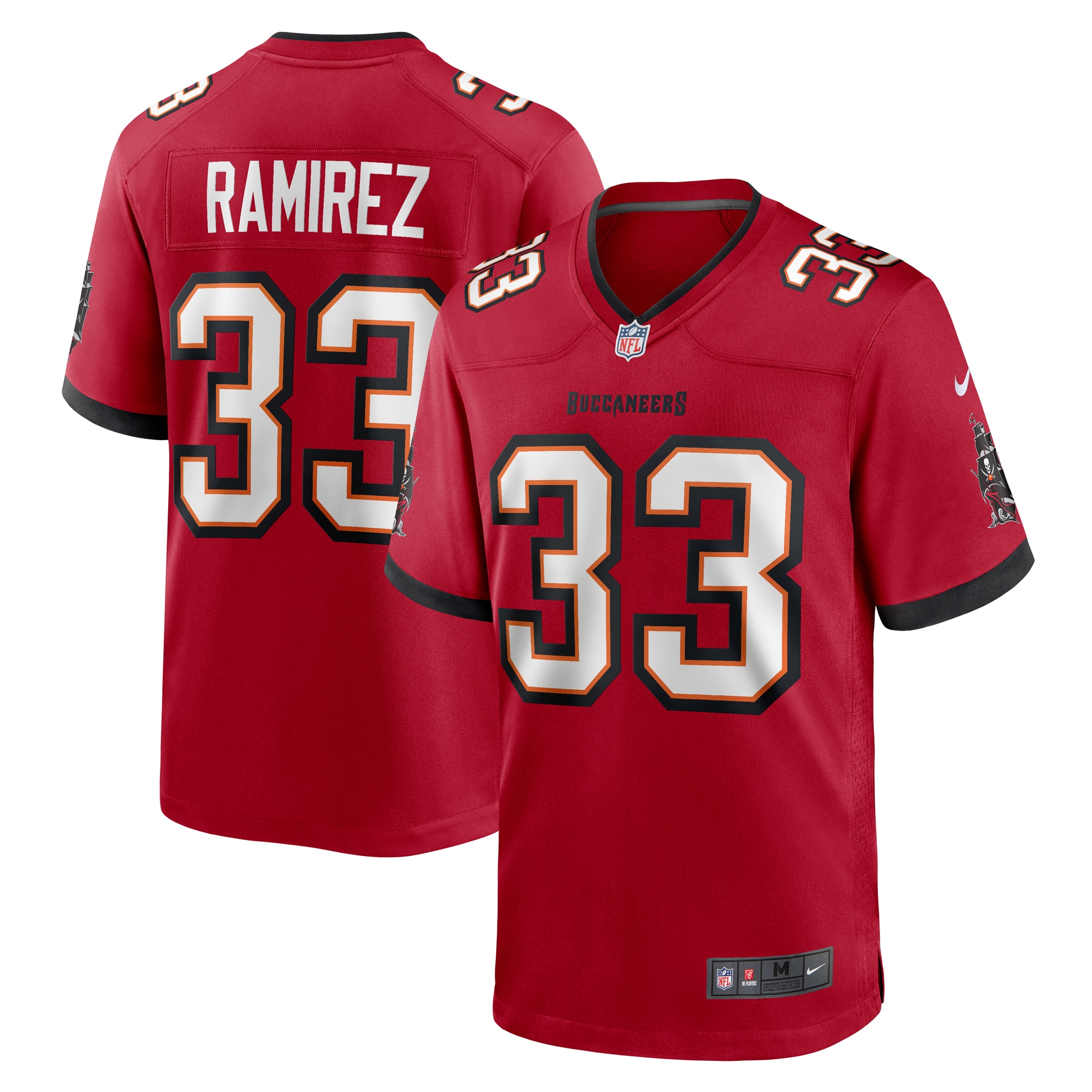 Men's Tampa Bay Buccaneers Jose Ramirez Red Game Jersey Js2013