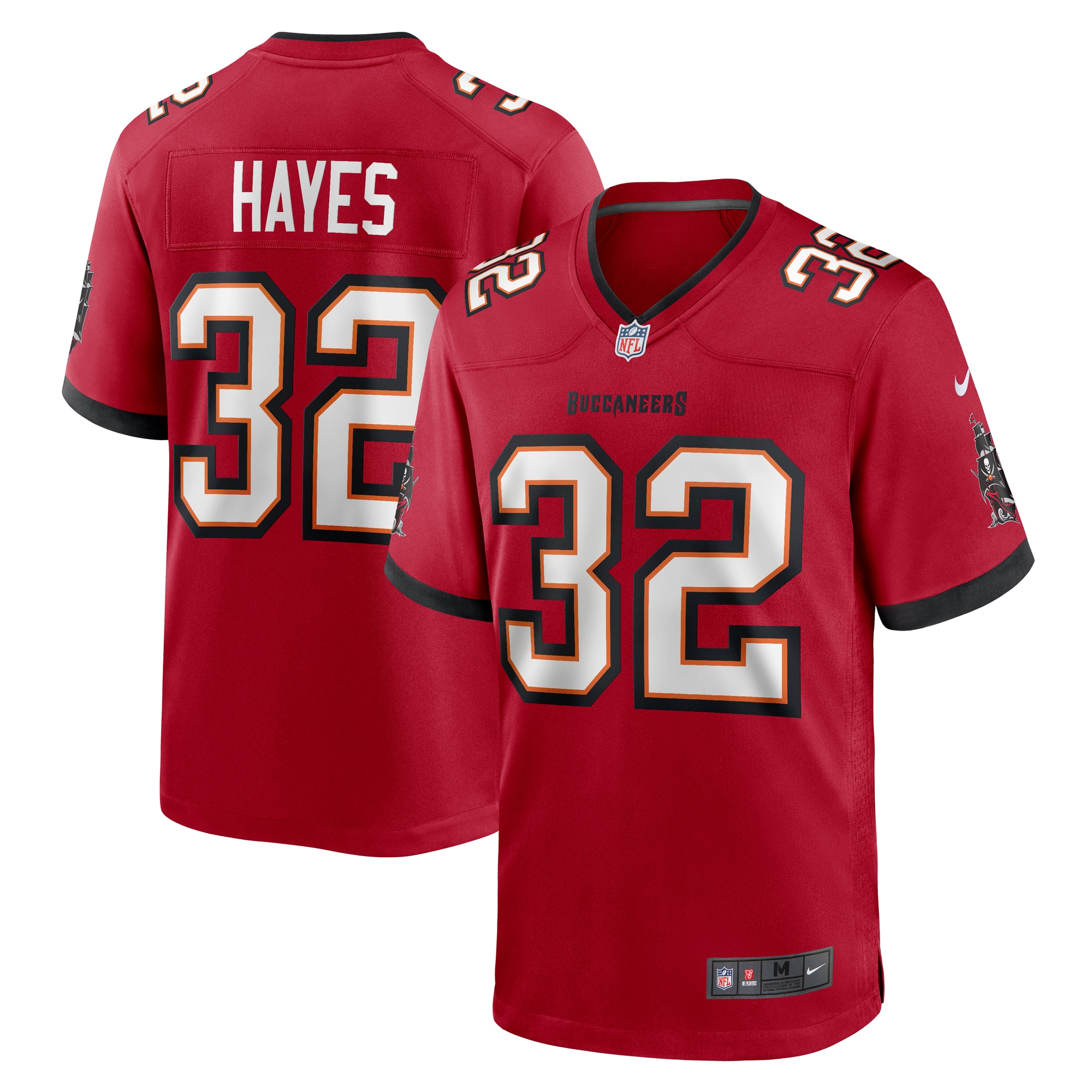 Men's Tampa Bay Buccaneers Josh Hayes Red Game Jersey Js7697