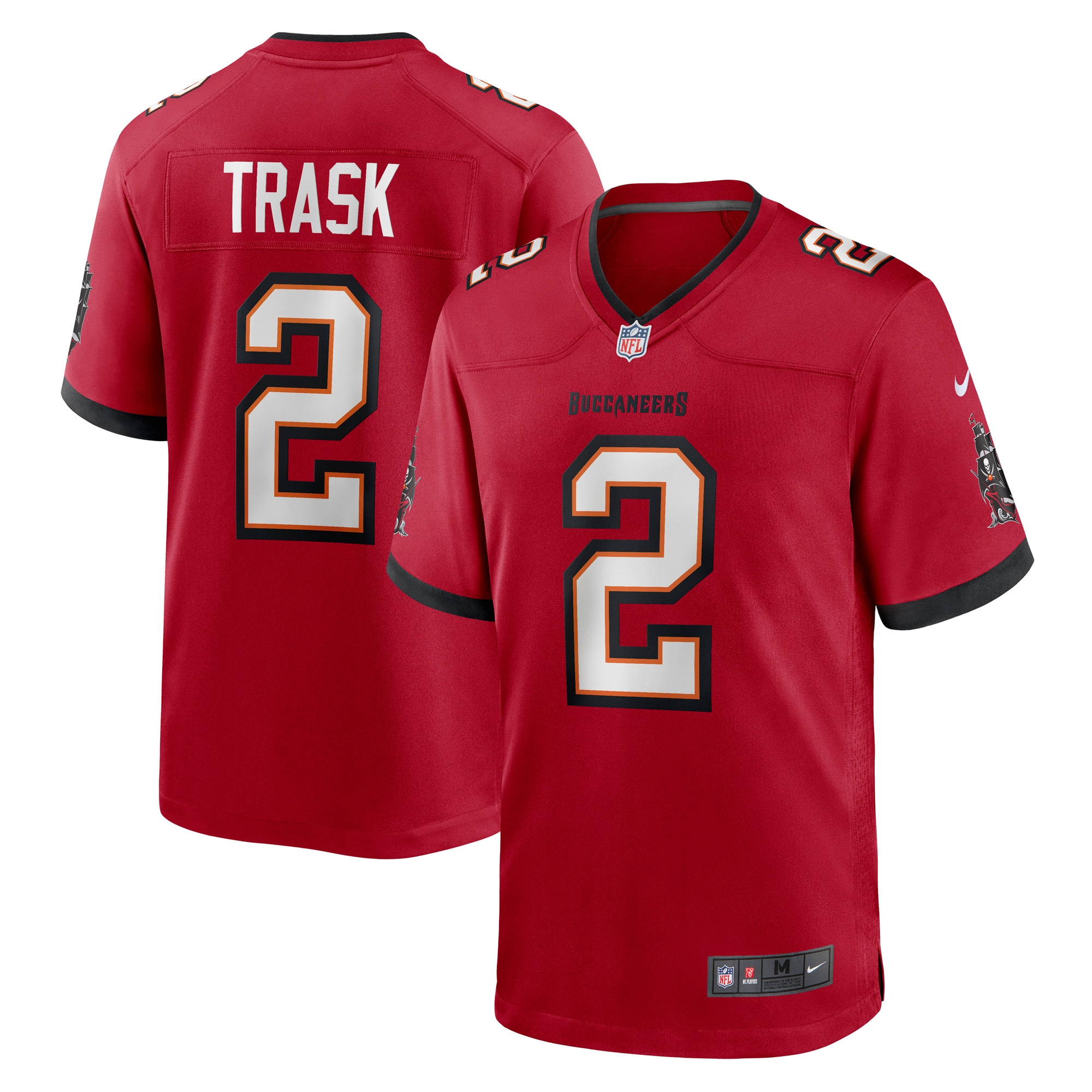 Men's Tampa Bay Buccaneers Kyle Trask Red Game Player Jersey Js5753