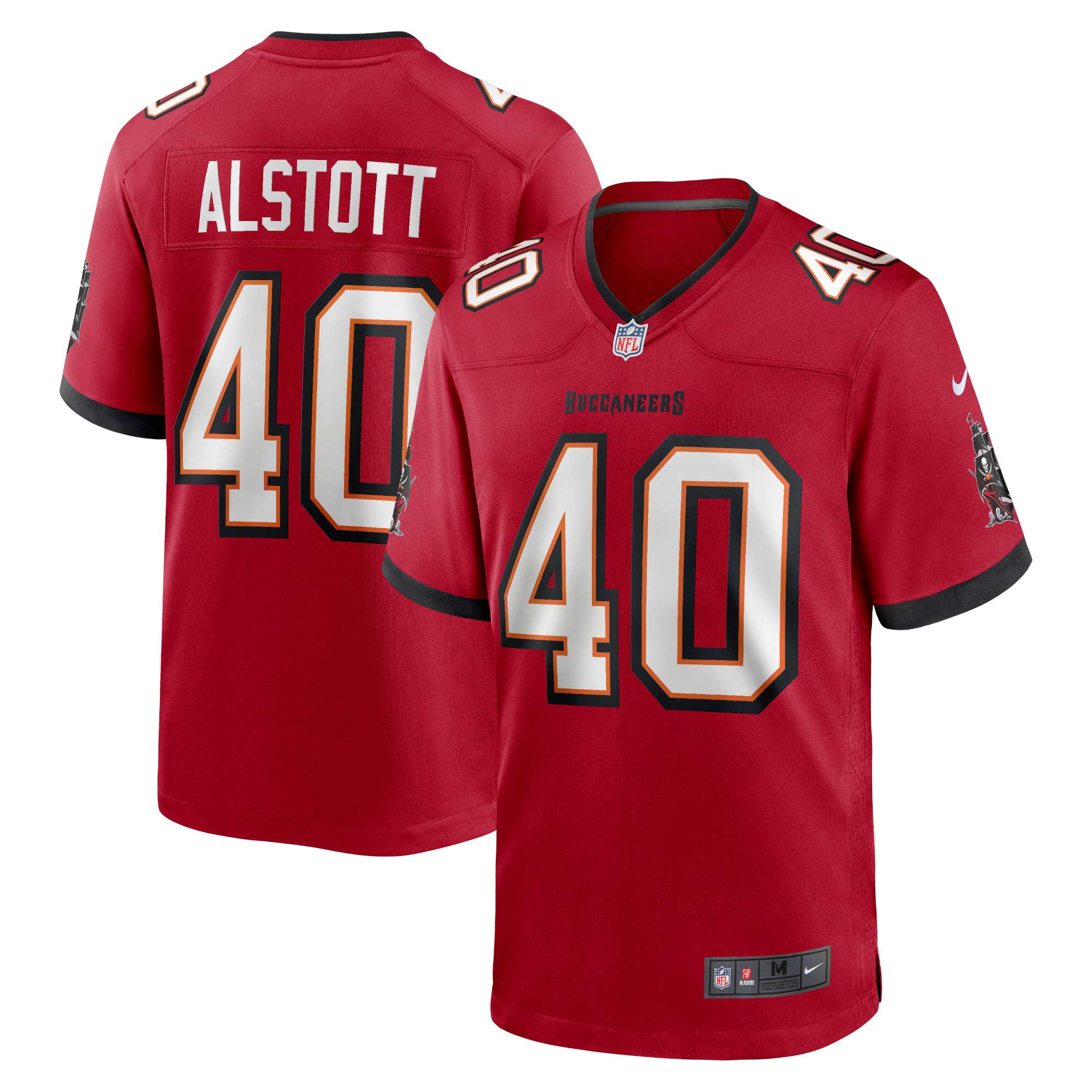 Men's Tampa Bay Buccaneers Mike Alstott Red Retired Player Game Jersey Js3416