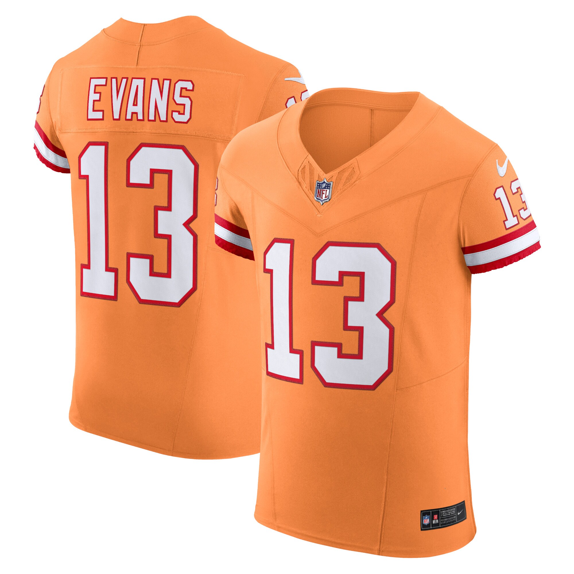 Men's Tampa Bay Buccaneers Mike Evans Orange Alternate Vapor F.u.s.e. Elite Jersey Js9279