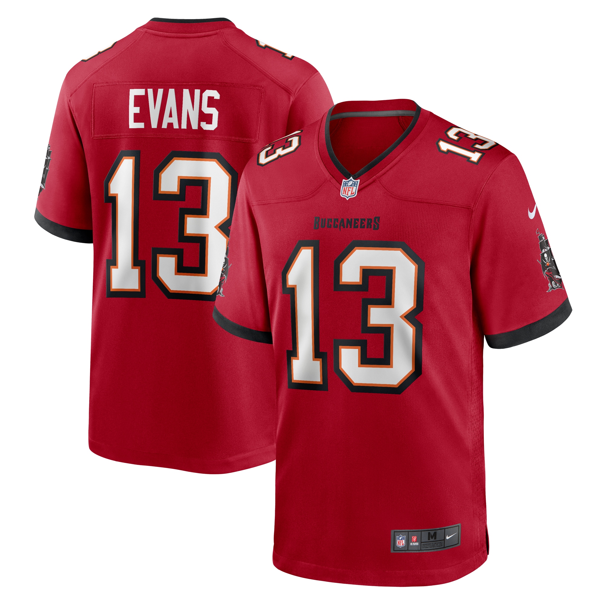 Men's Tampa Bay Buccaneers Mike Evans Red Game Jersey Js8341