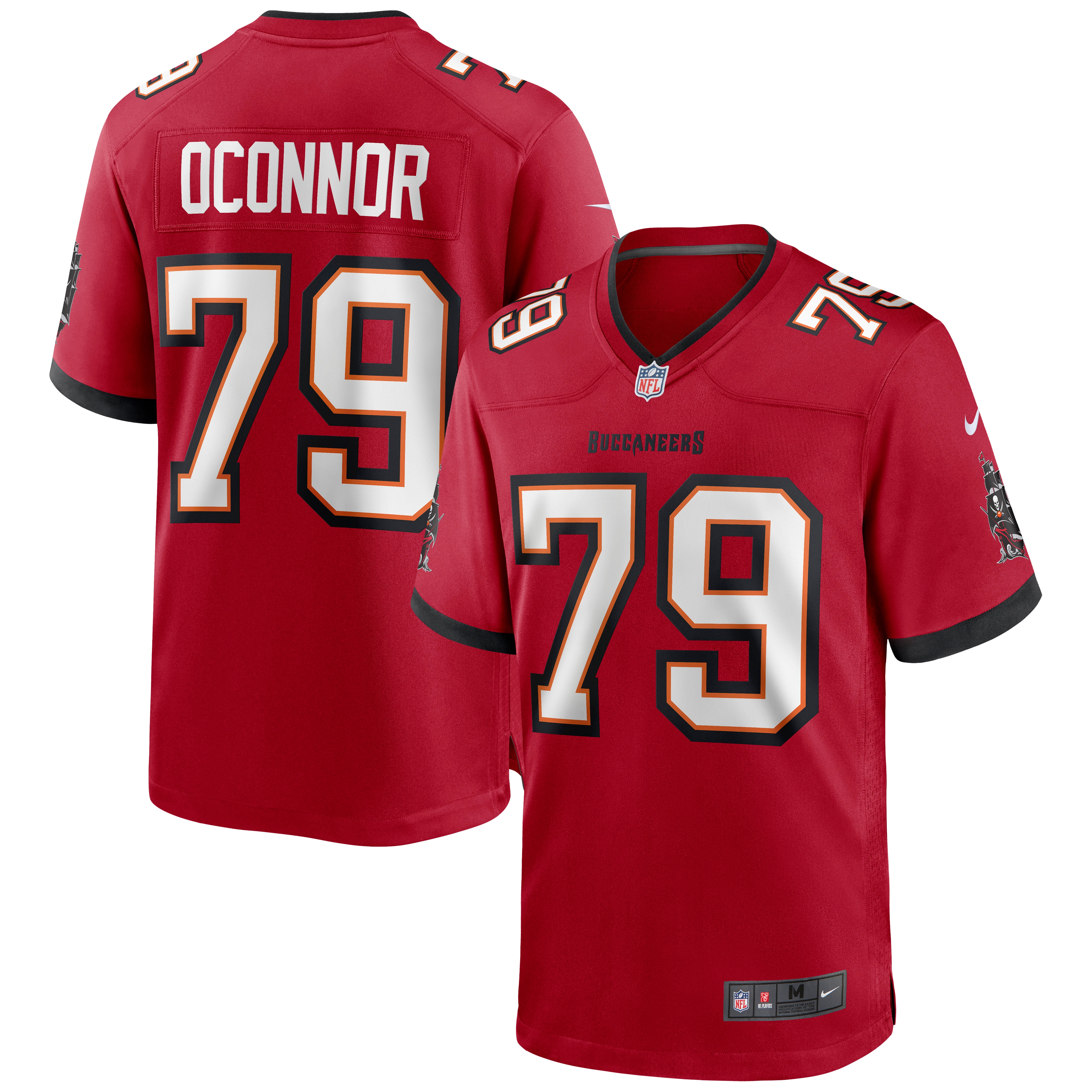 Men's Tampa Bay Buccaneers Patrick O'connor Red Game Jersey Js8028