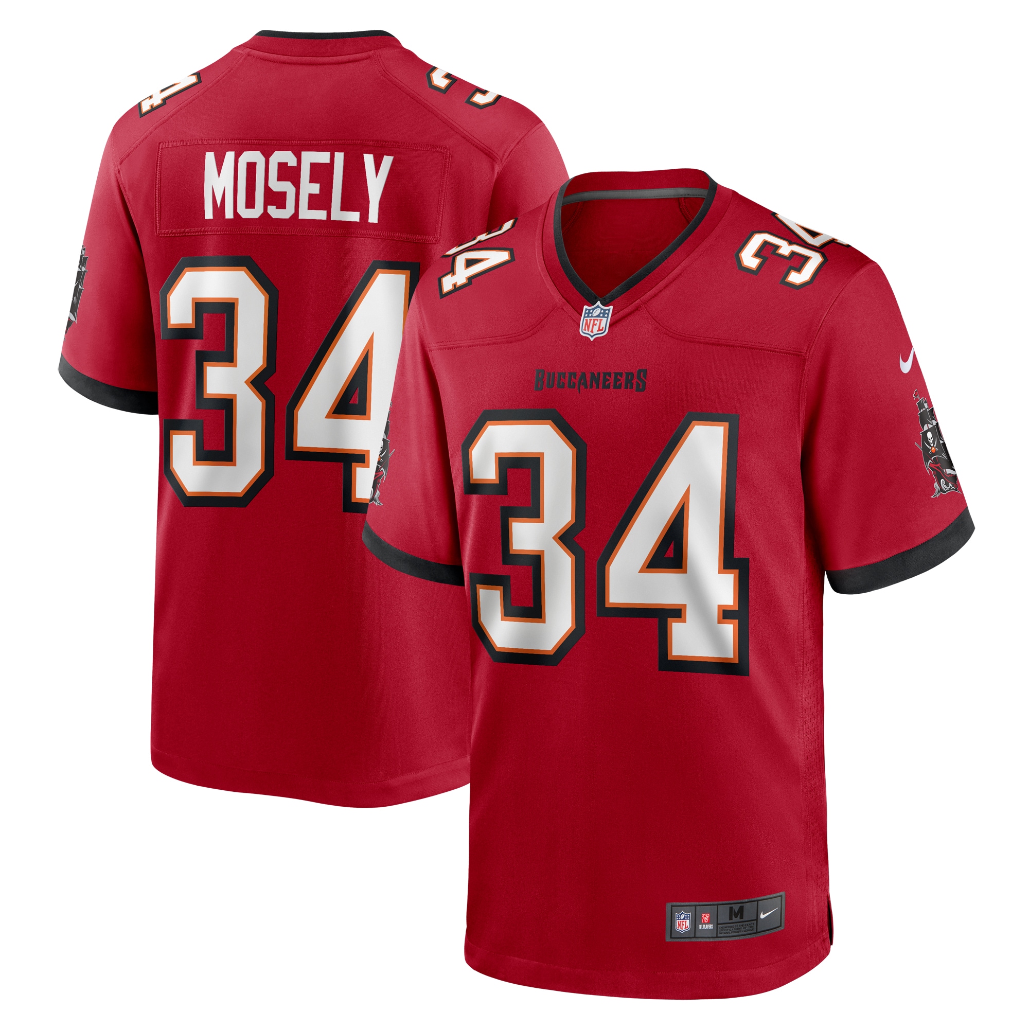Men's Tampa Bay Buccaneers Quandre Mosely Red Game Jersey Js8169