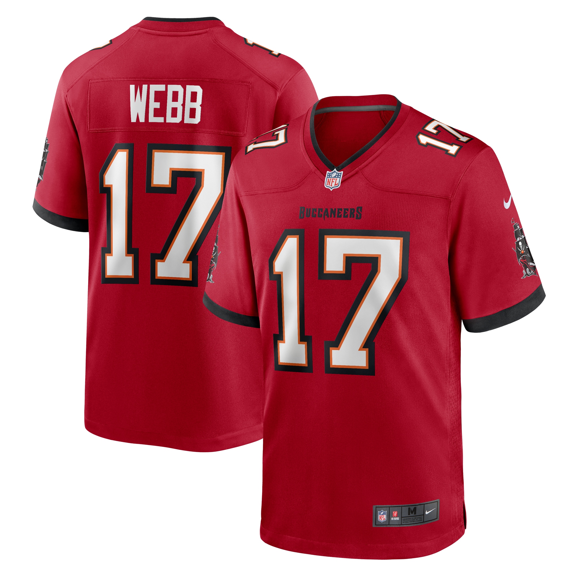Men's Tampa Bay Buccaneers Raleigh Webb Red Game Jersey Js7738