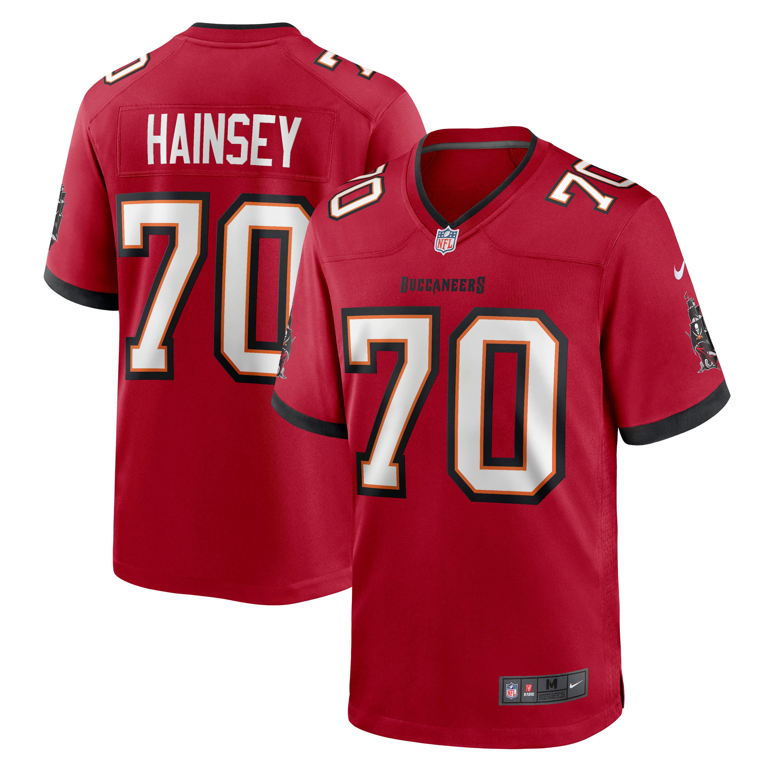 Men's Tampa Bay Buccaneers Robert Hainsey Red Game Jersey Js5550