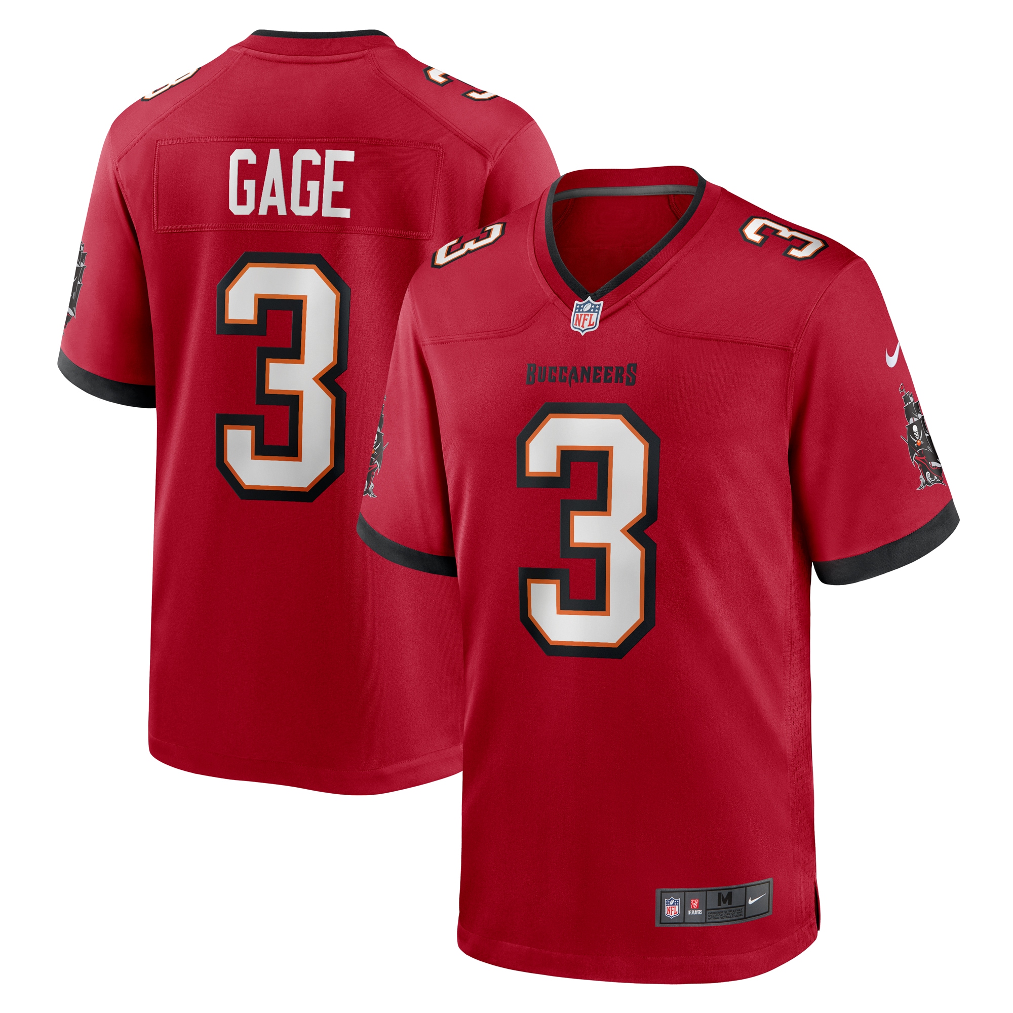 Men's Tampa Bay Buccaneers Russell Gage Red Game Jersey Js9519