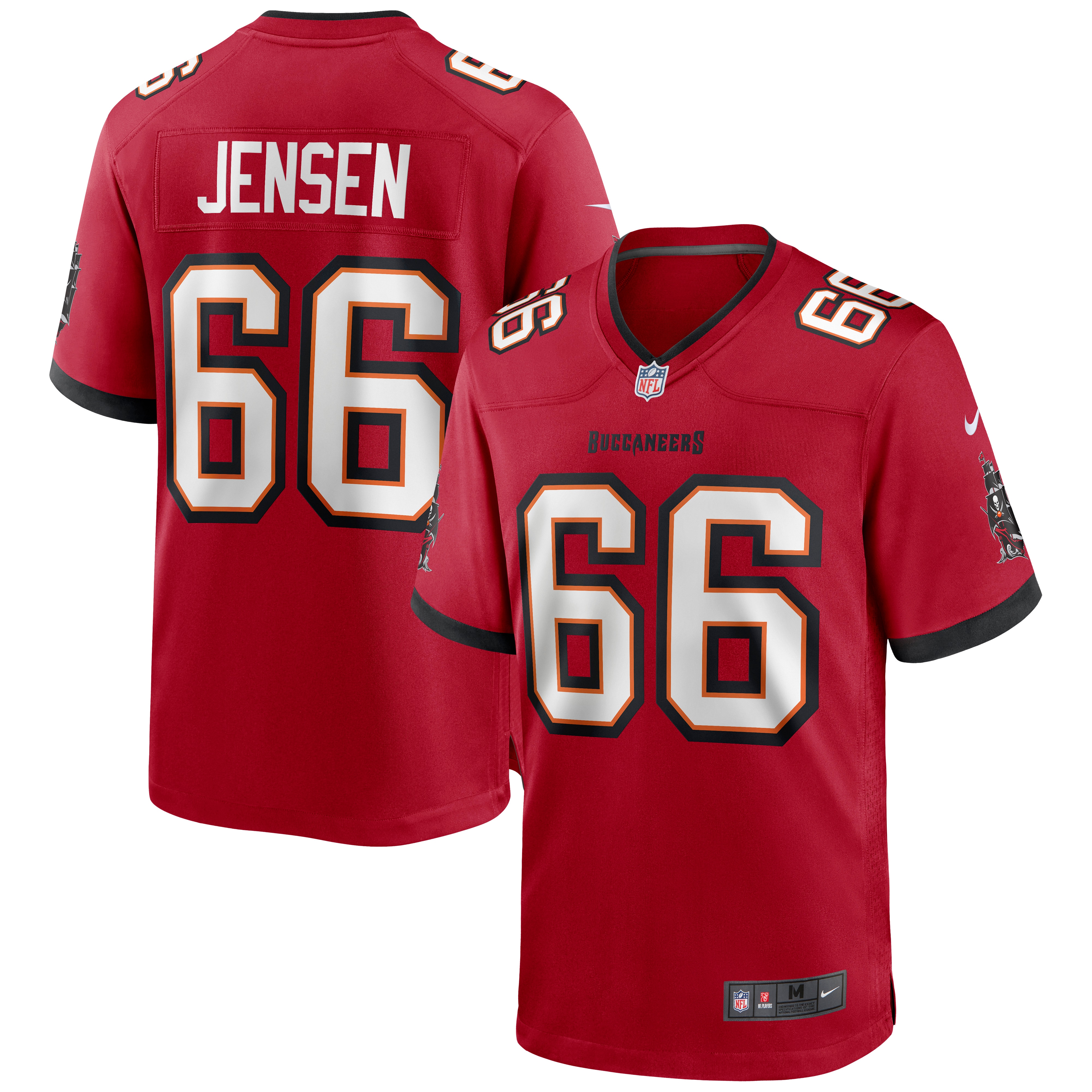 Men's Tampa Bay Buccaneers Ryan Jensen Red Game Jersey Js2858