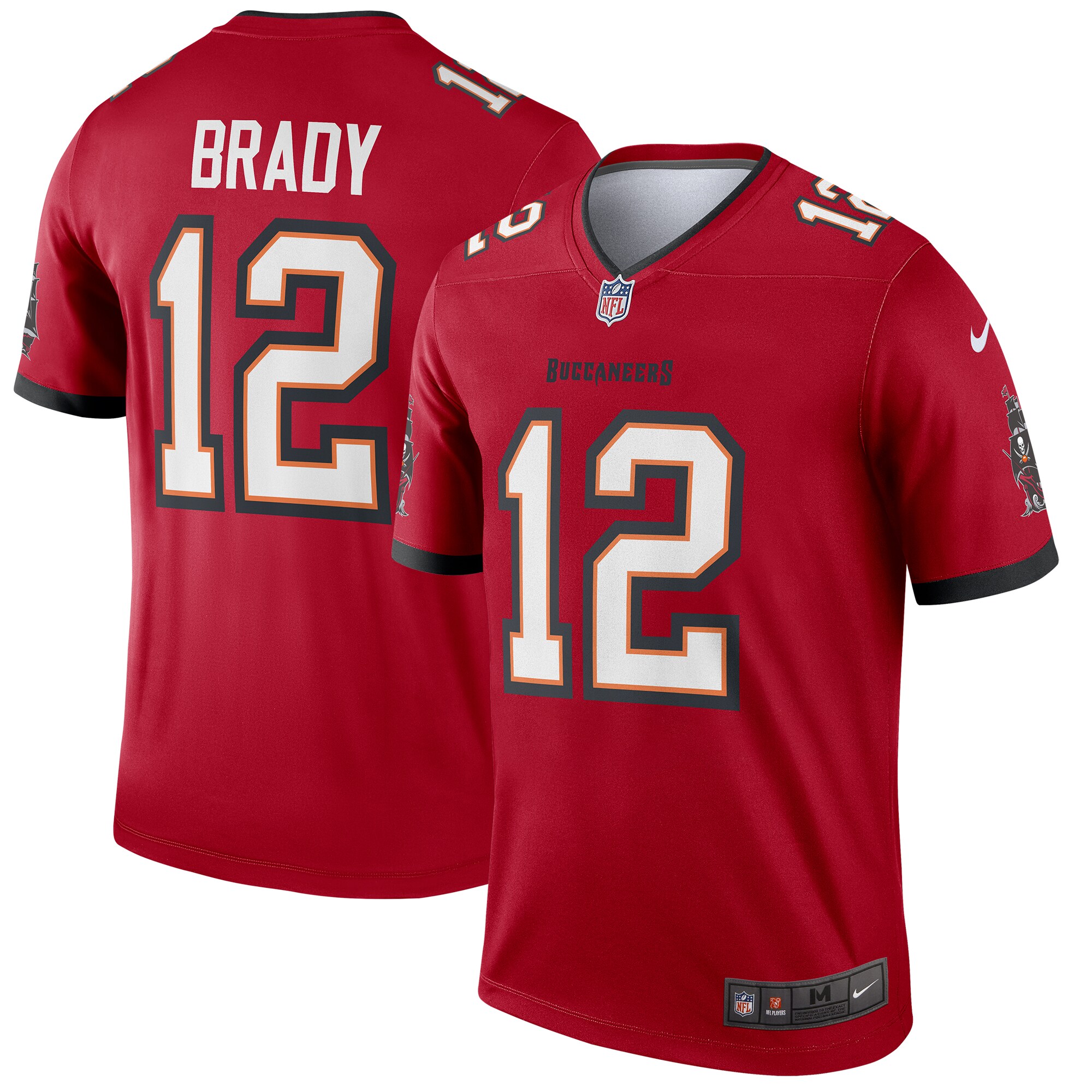 Men's Tampa Bay Buccaneers Tom Brady Red Team Legend Player Performance Top Js3941