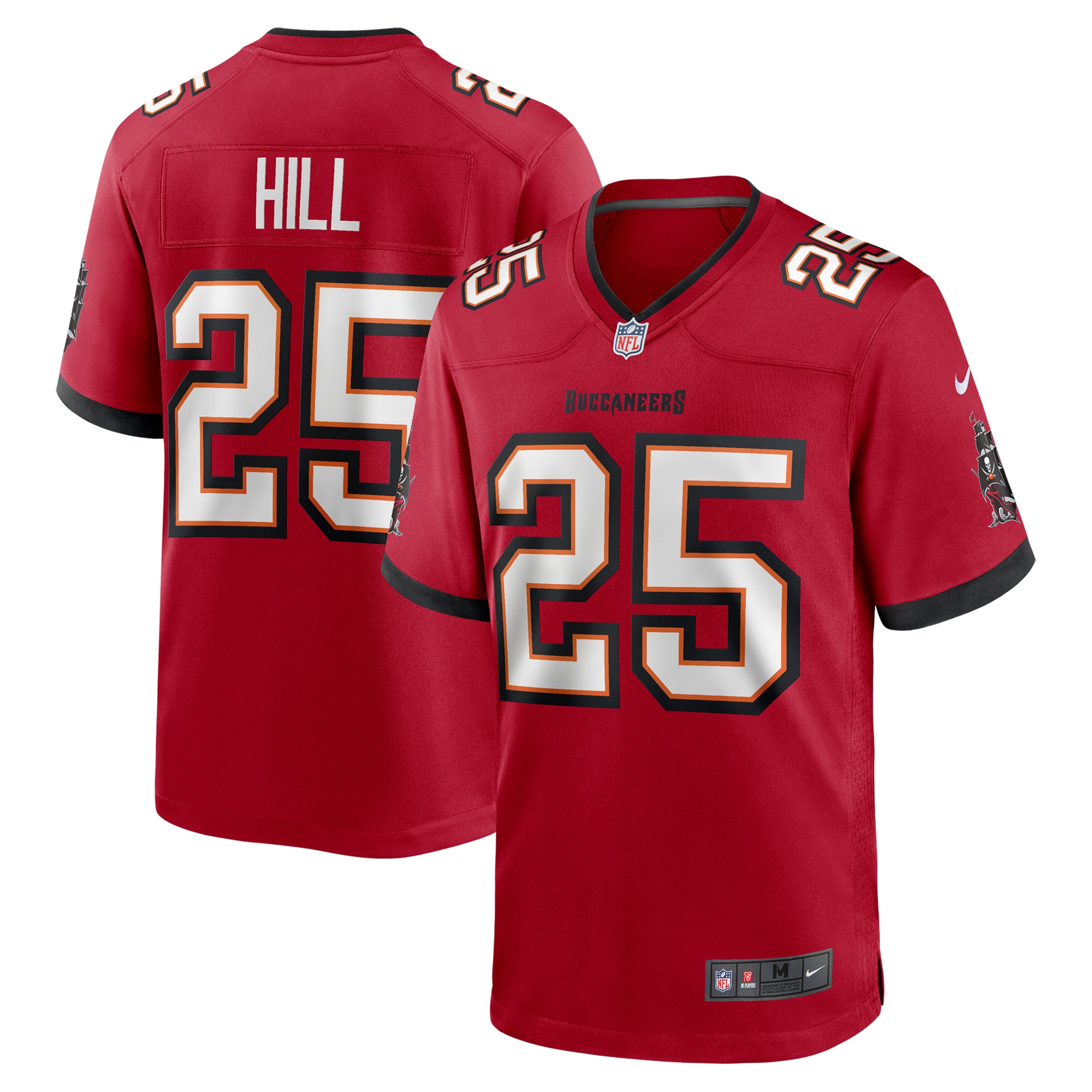 Men's Tampa Bay Buccaneers Troy Hill Red Game Jersey Js9372