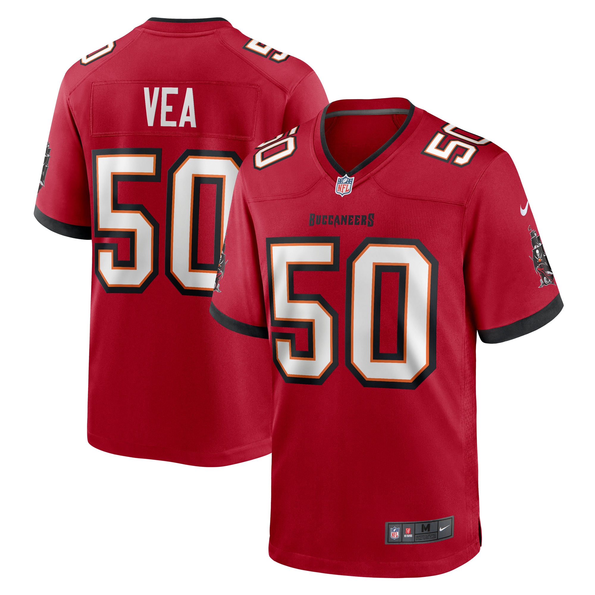 Men's Tampa Bay Buccaneers Vita Vea Red Game Jersey Js7565