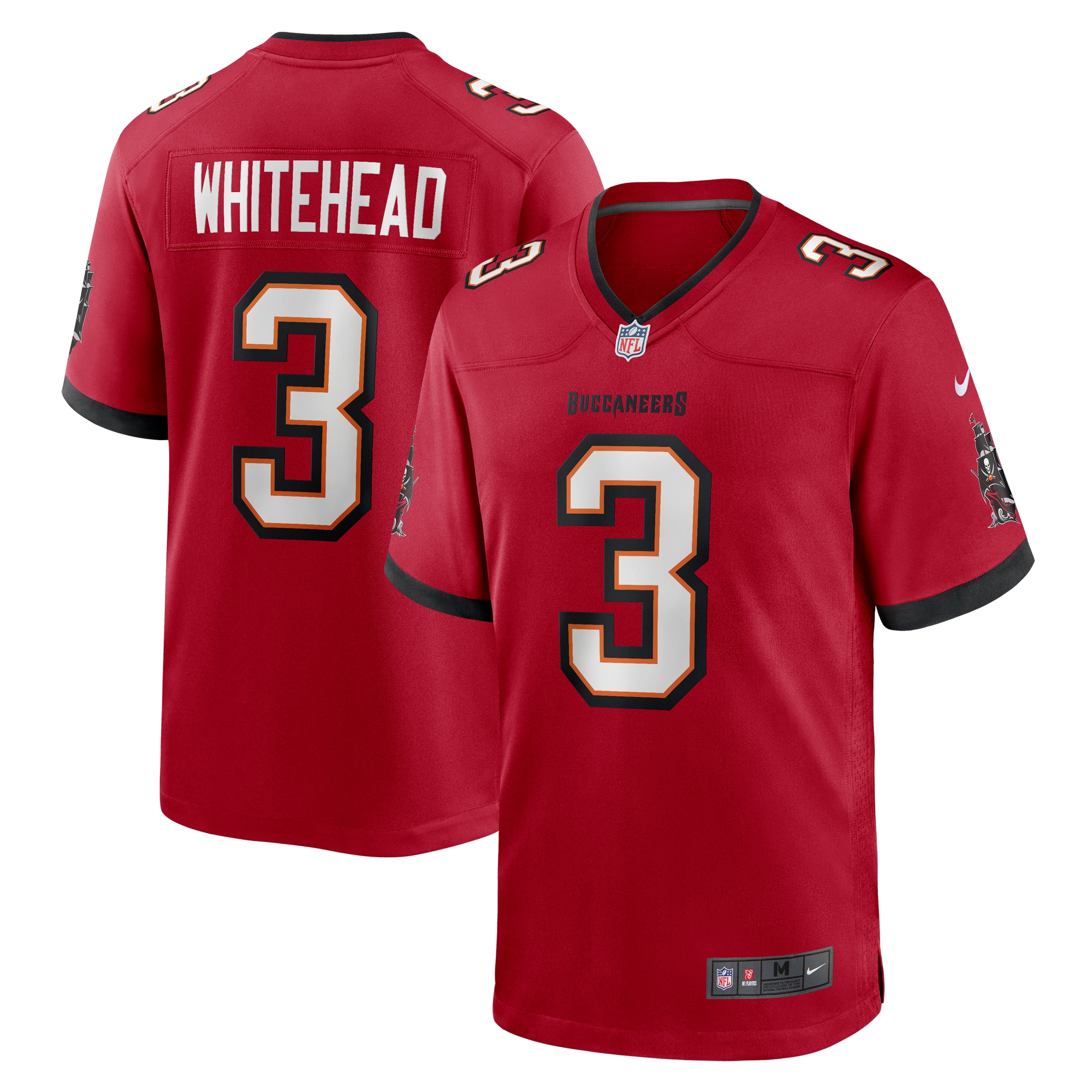 Men's Tampa Bay Buccaneers Whitehead Red Game Jersey Js5323