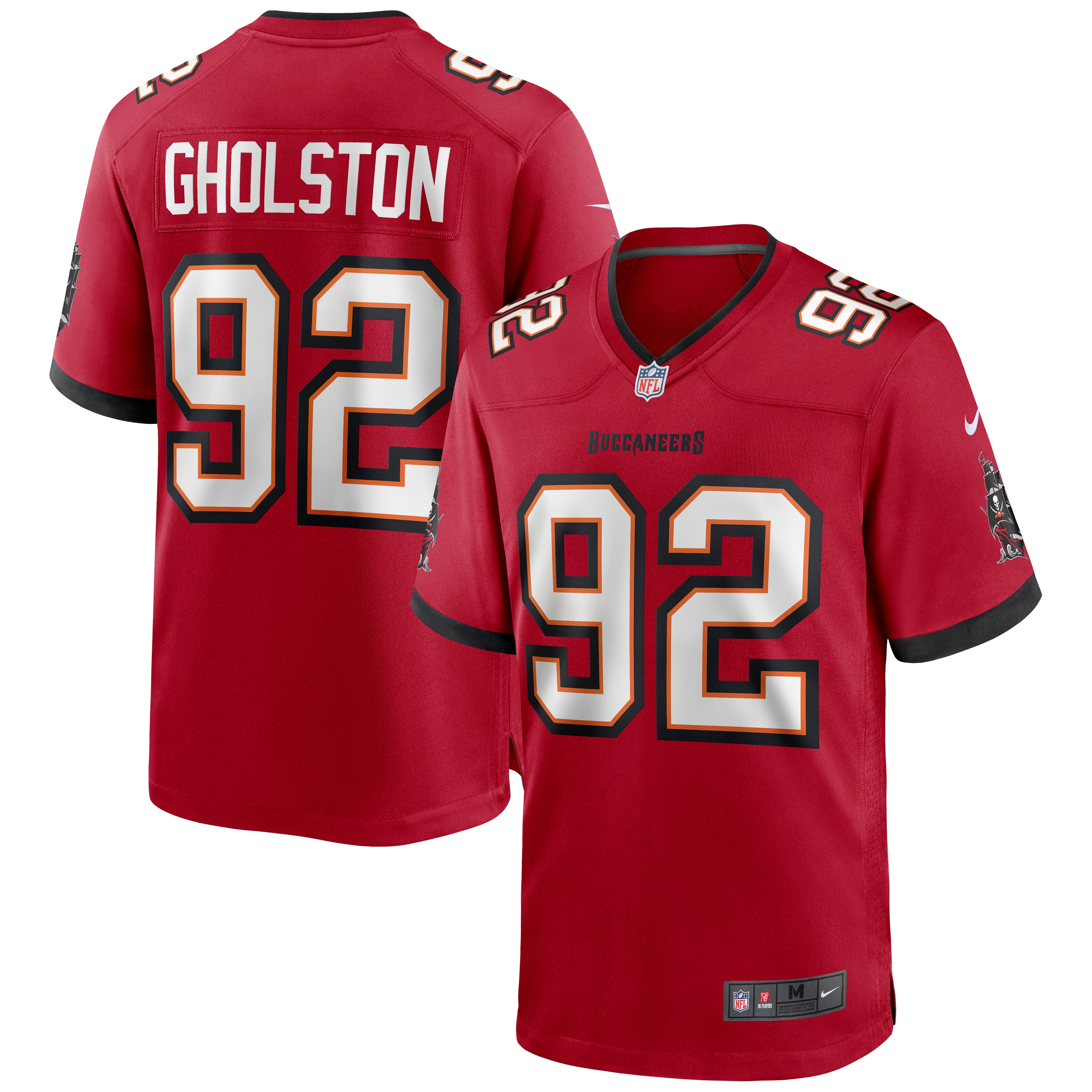 Men's Tampa Bay Buccaneers William Gholston Red Game Jersey Js2307