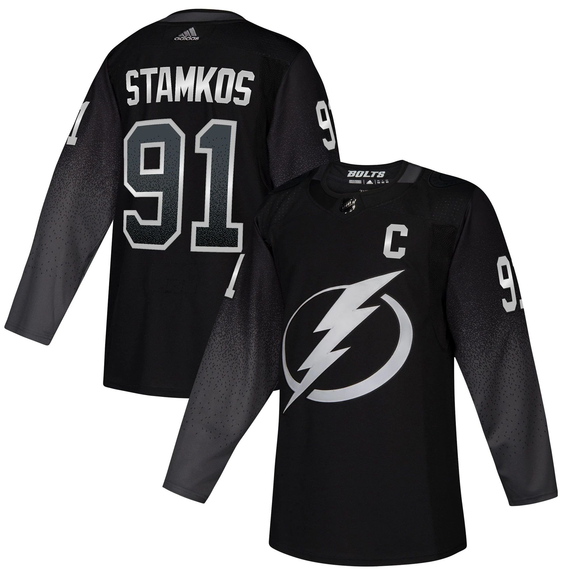 Men's Tampa Bay Lightning Steven Stamkos Black Alternate Player Jersey