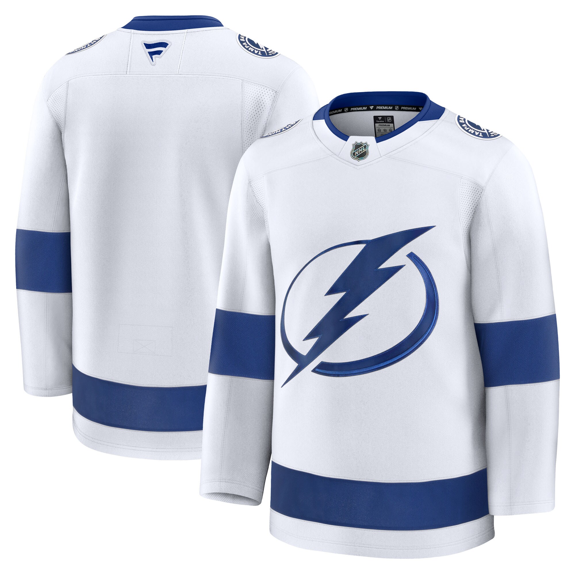 Men's Tampa Bay Lightning White Away Premium Jersey
