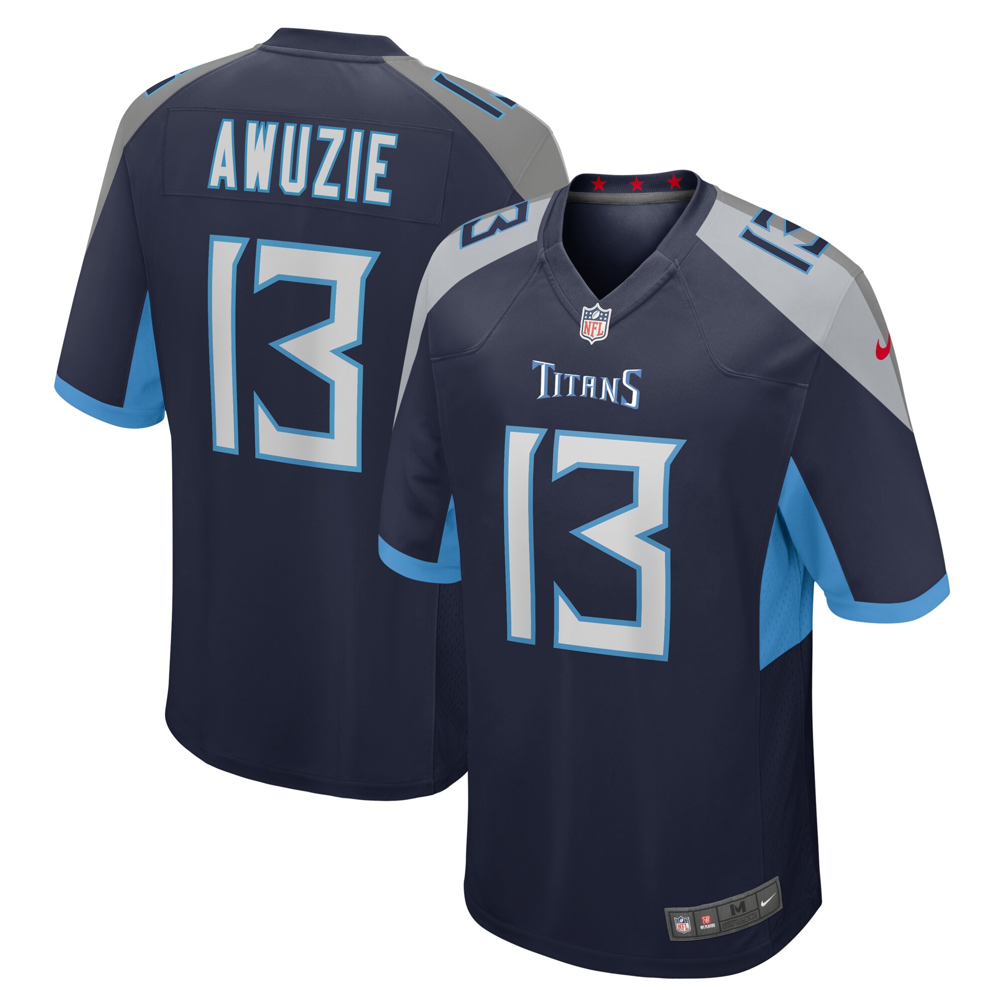 Men's Tennessee Titans Chidobe Awuzie Navy Game Jersey Js3226