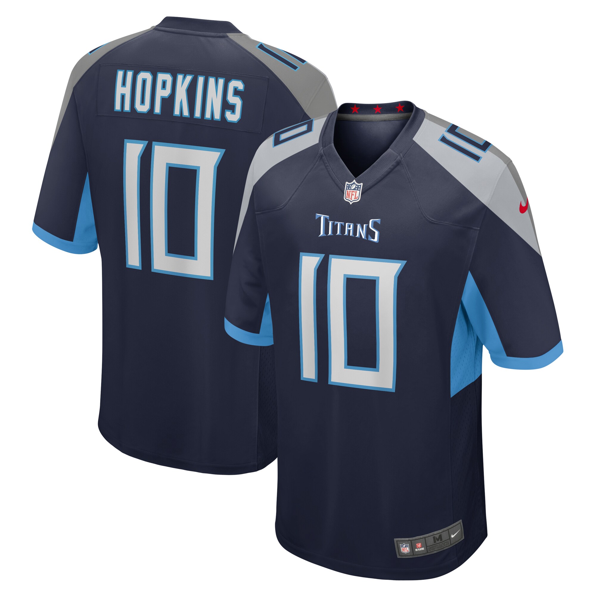 Men's Tennessee Titans Deandre Hopkins Navy Game Jersey Js2190