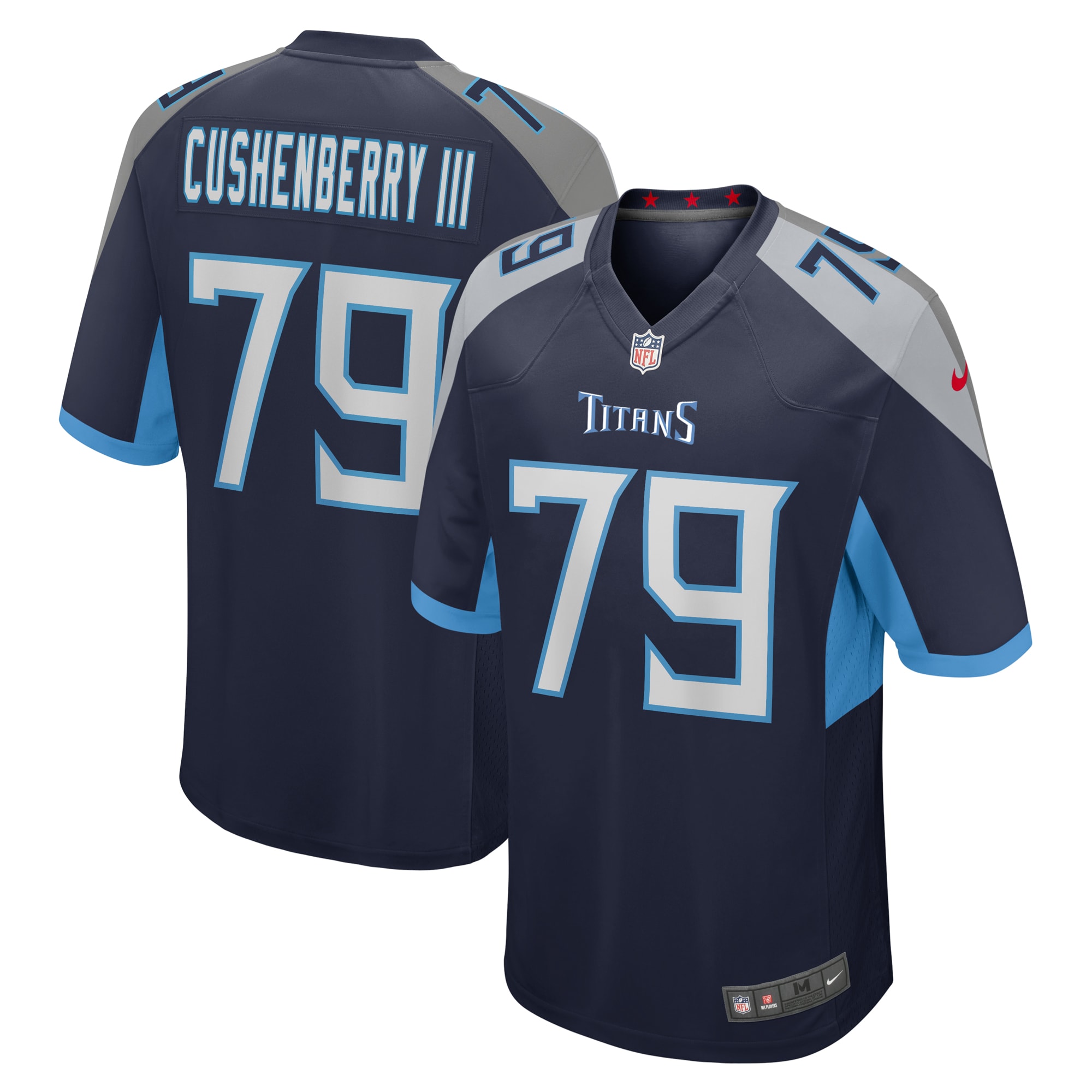 Men's Tennessee Titans Lloyd Cushenberry Iii Navy Game Jersey Js8807